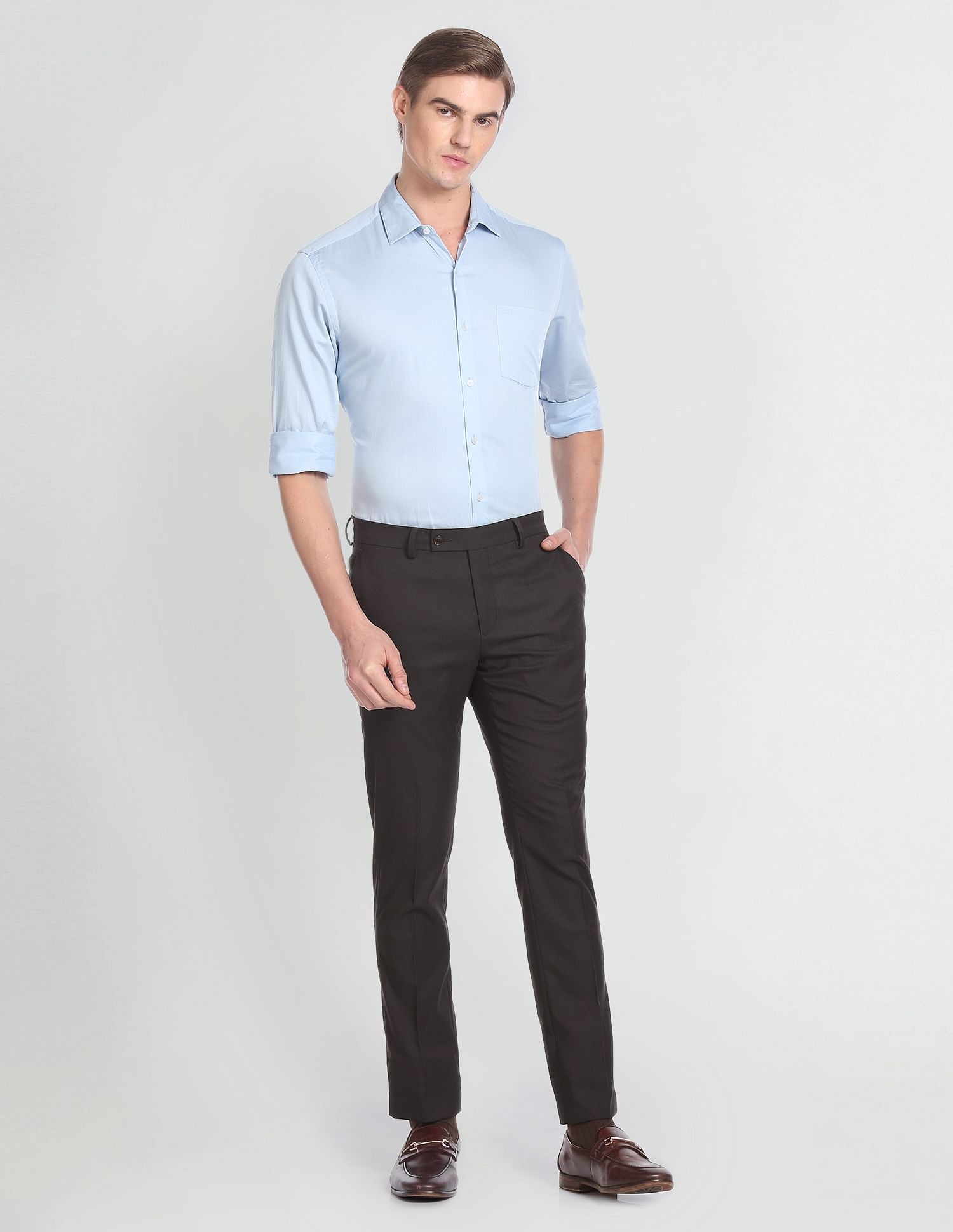 Arrow Dobby Smart Flex Trousers