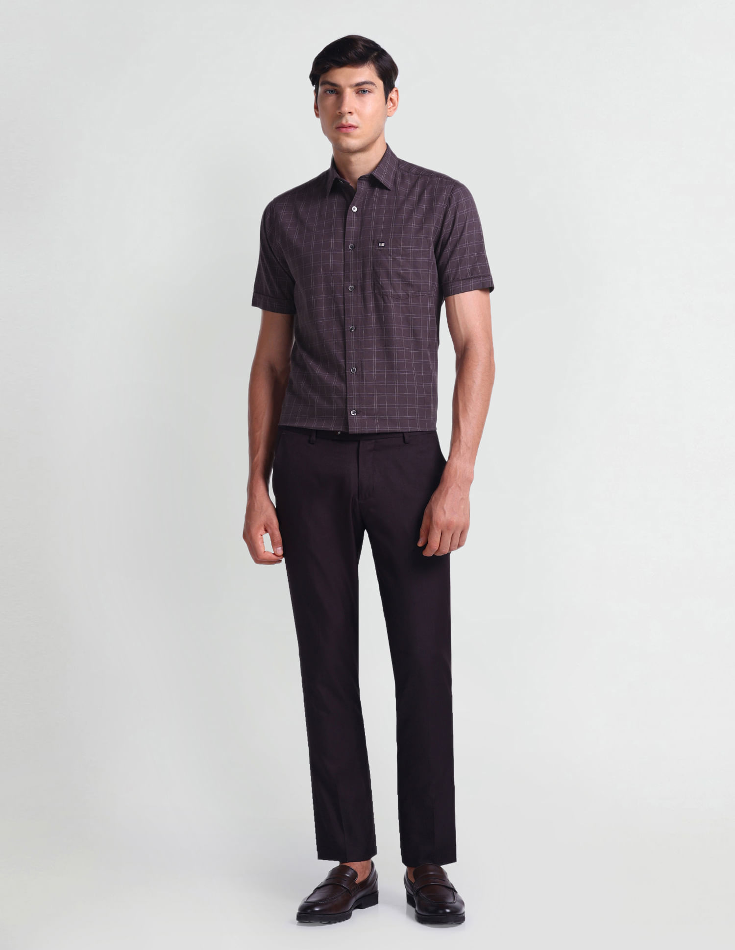 Arrow Sports Tartan Check Classic Fit Shirt