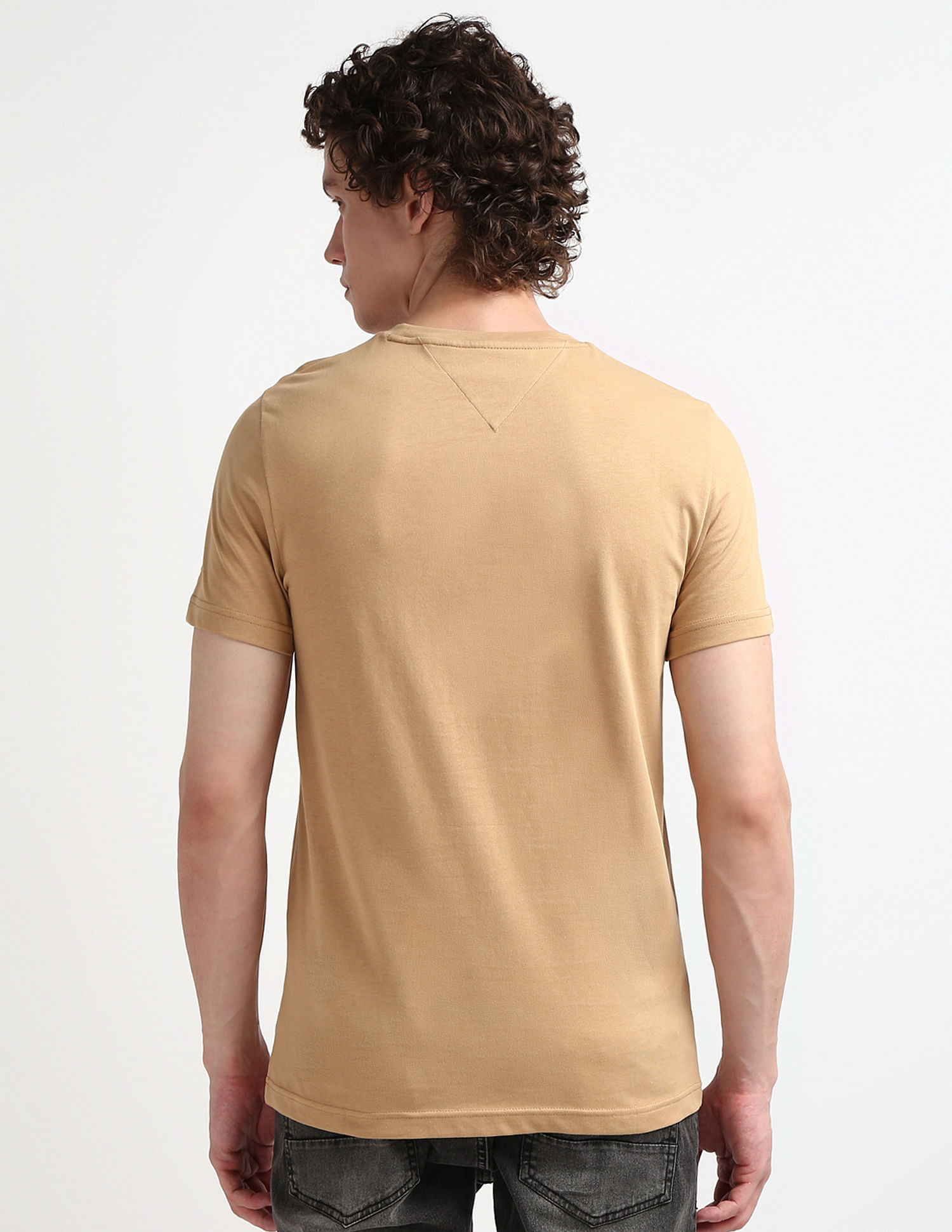 Tommy Hilfiger Crew Neck Embroidered Logo T-Shirt