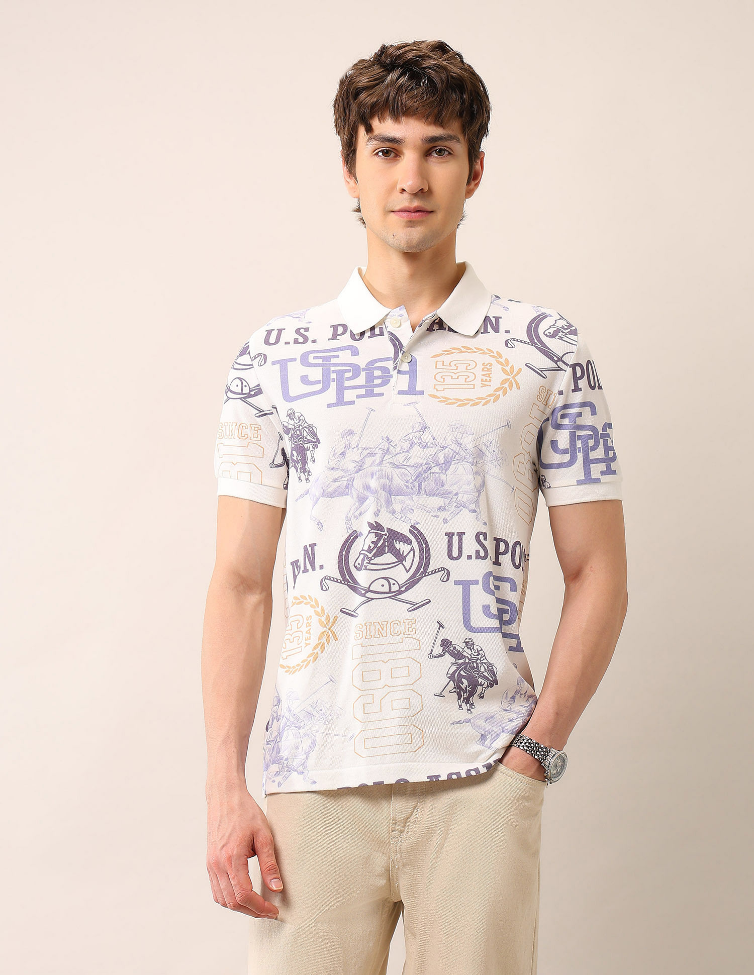 U.S. Polo Assn. Denim Co. Muscle Fit Pure Cotton Polo Shirt