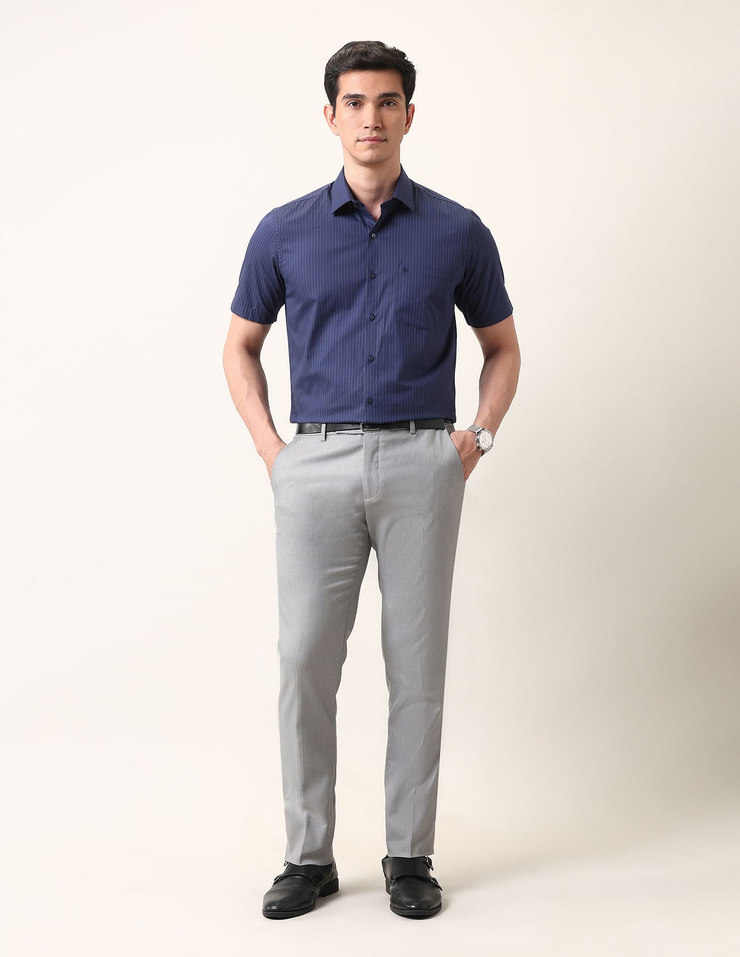 Arrow Liberty Classic Fit Pinstriped Ceremonial Shirt