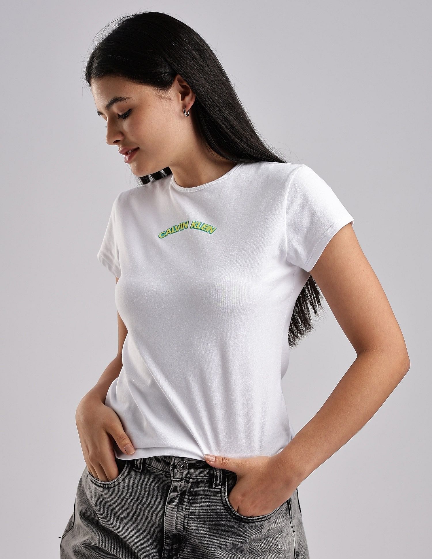 Calvin Klein Jeans Slim fit Logo Cotton T-Shirt