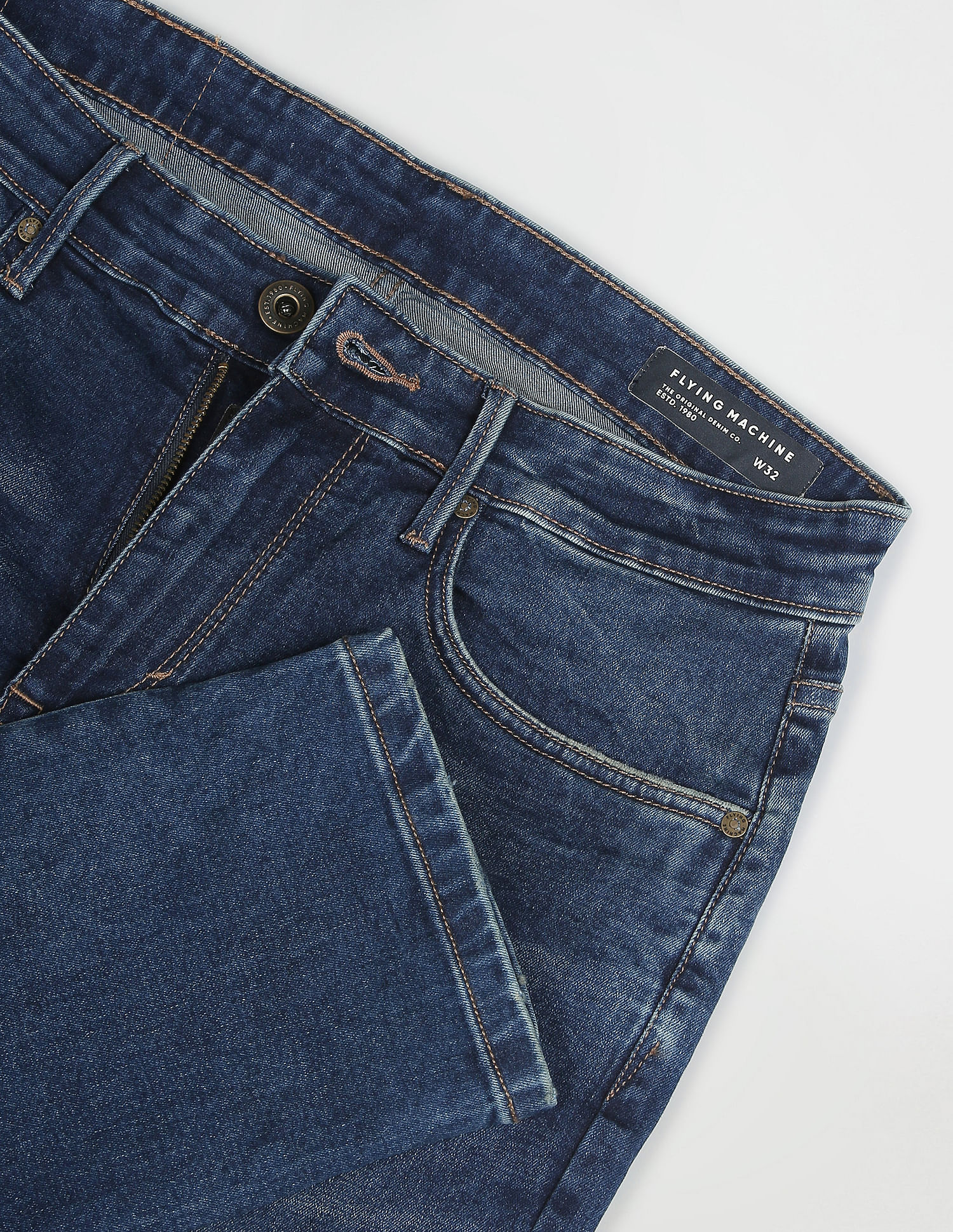 Flying Machine Freddie Slim Straight Fit Authentic Signature Jeans