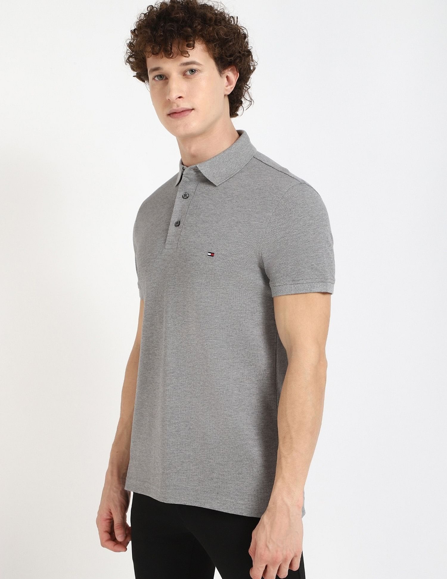Tommy Hilfiger Printed Slim-Fit Cotton Polo Shirt