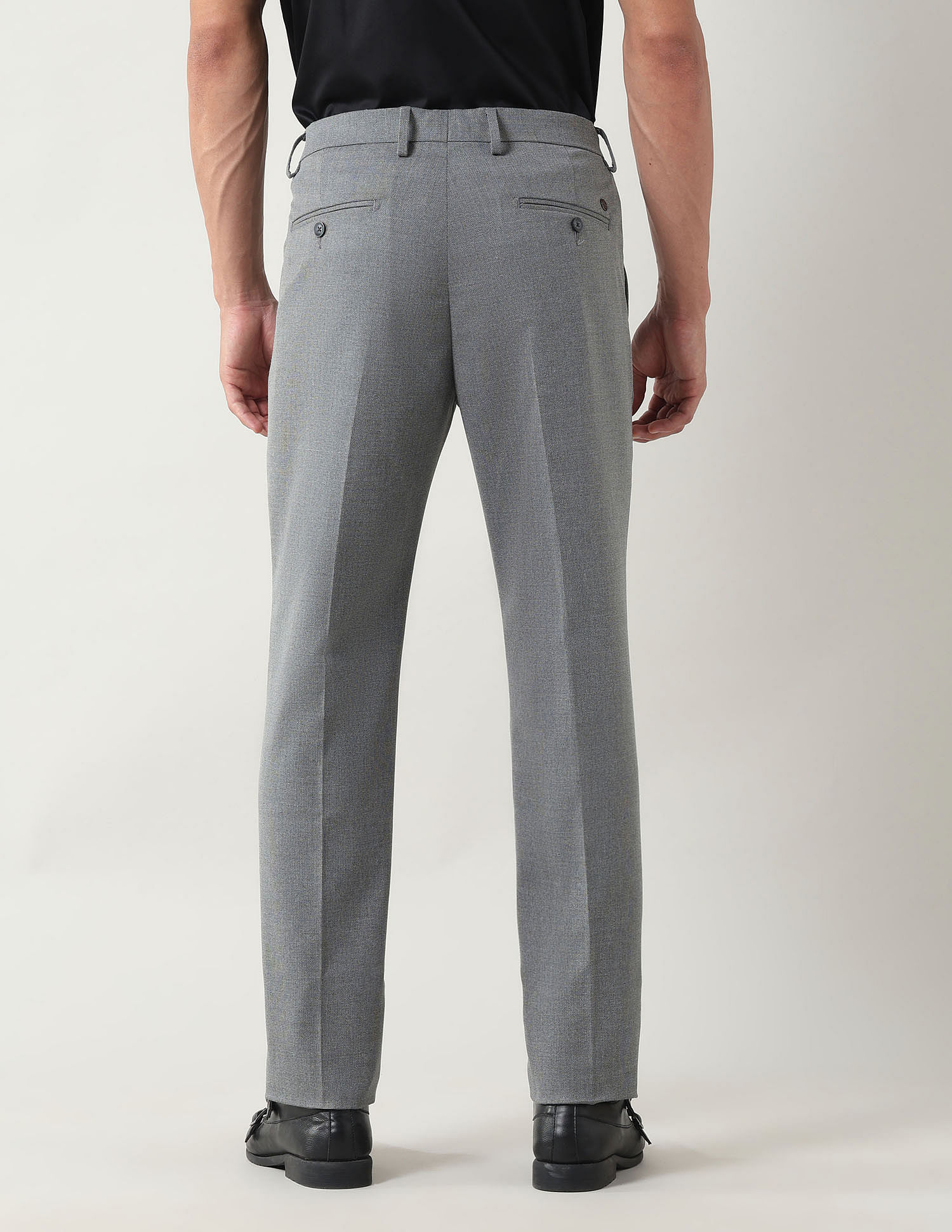 Arrow Slim Fit Dobby Weave Trousers