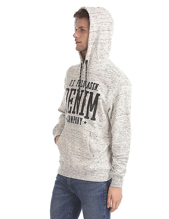 U.S. Polo Assn. Denim Co. Brand Print Hooded Sweatshirt