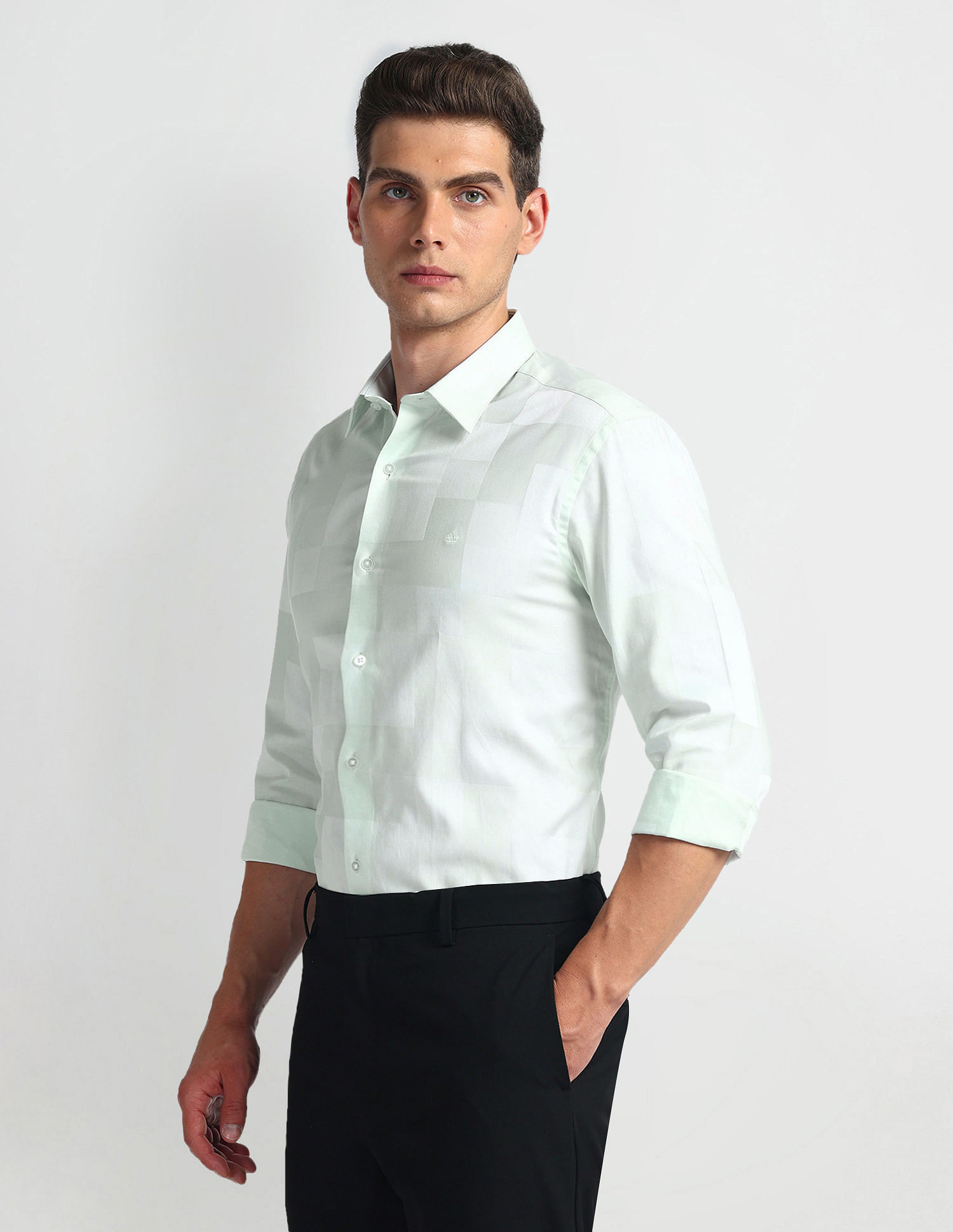 Arrow Newyork Manhattan Slim Fit Check Shirt