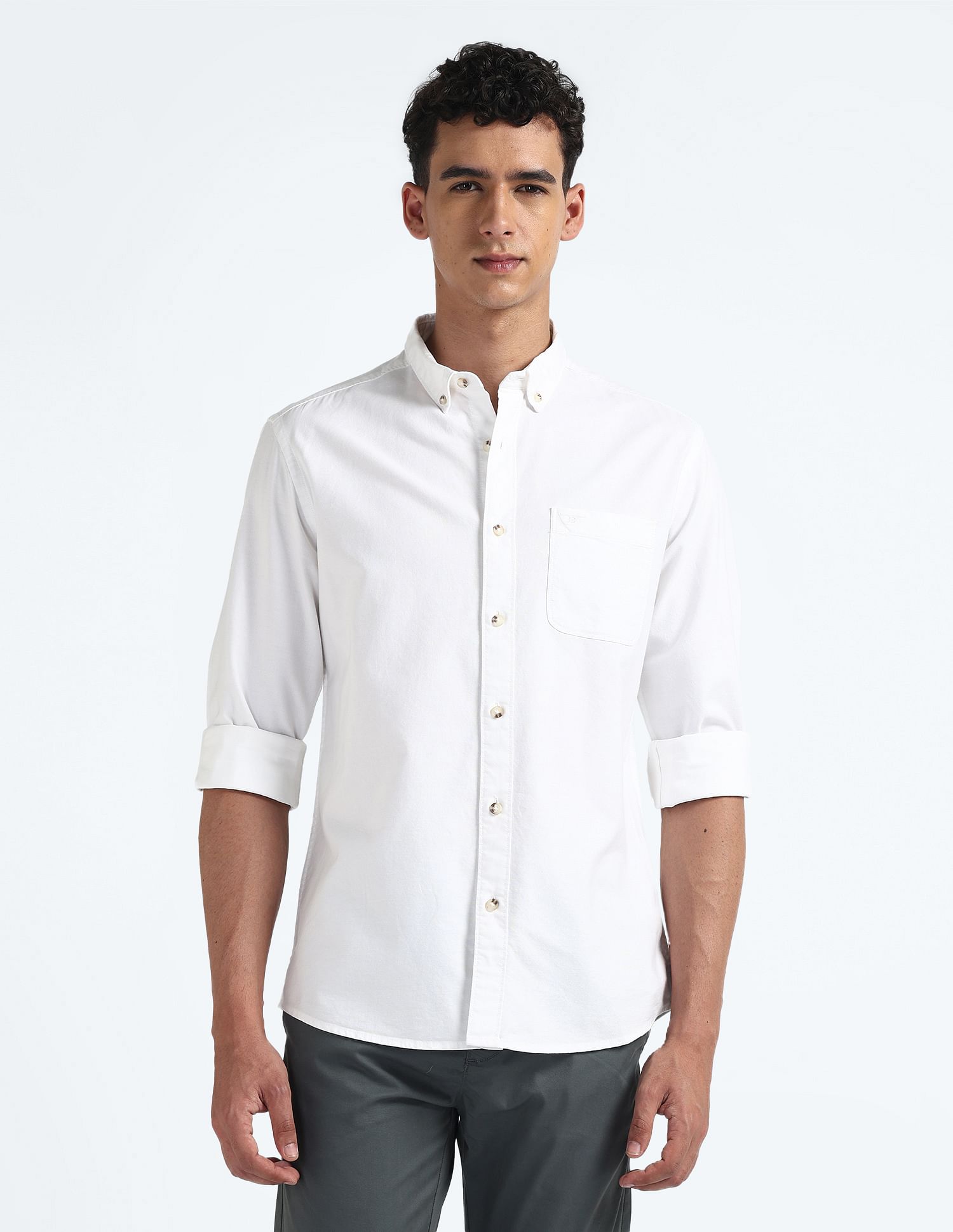 Flying Machine Slim Fit Pure Cotton Shirt