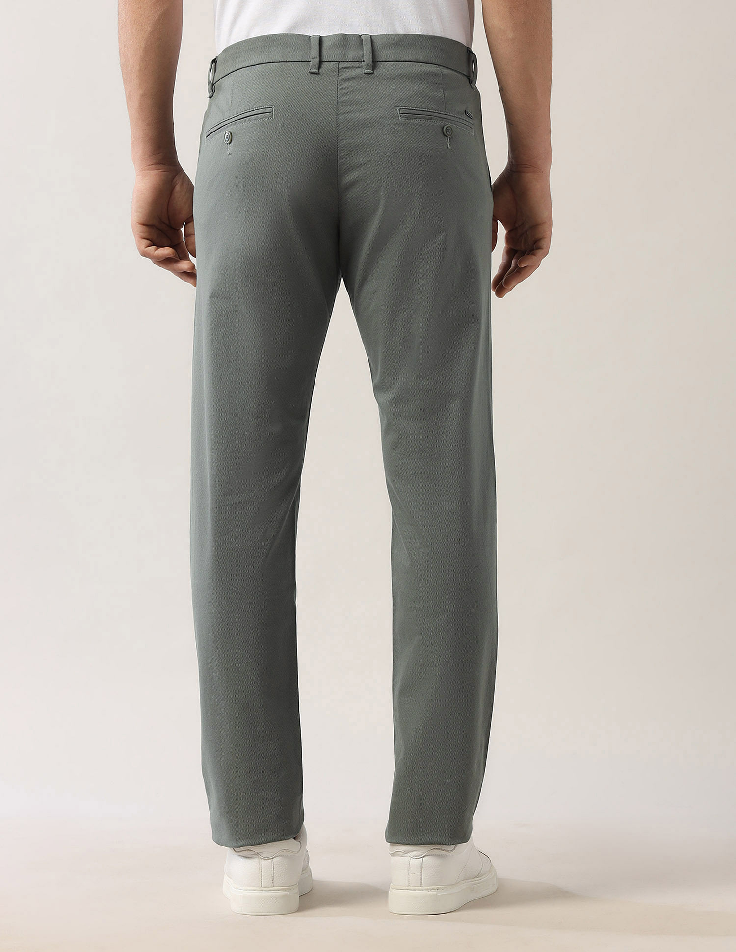 Arrow Sport Twill Slim Fit Trousers