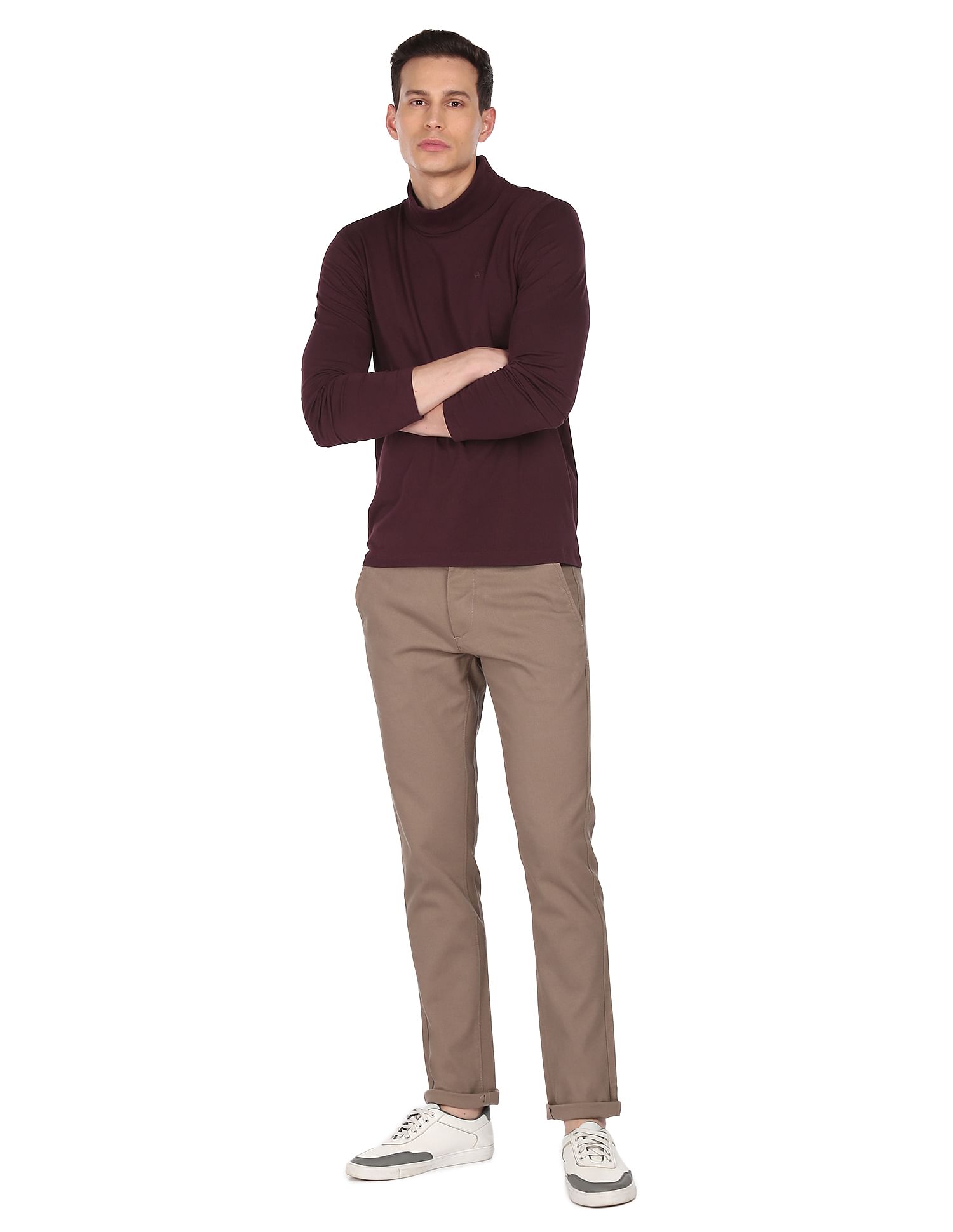 Wine on sale turtleneck mens