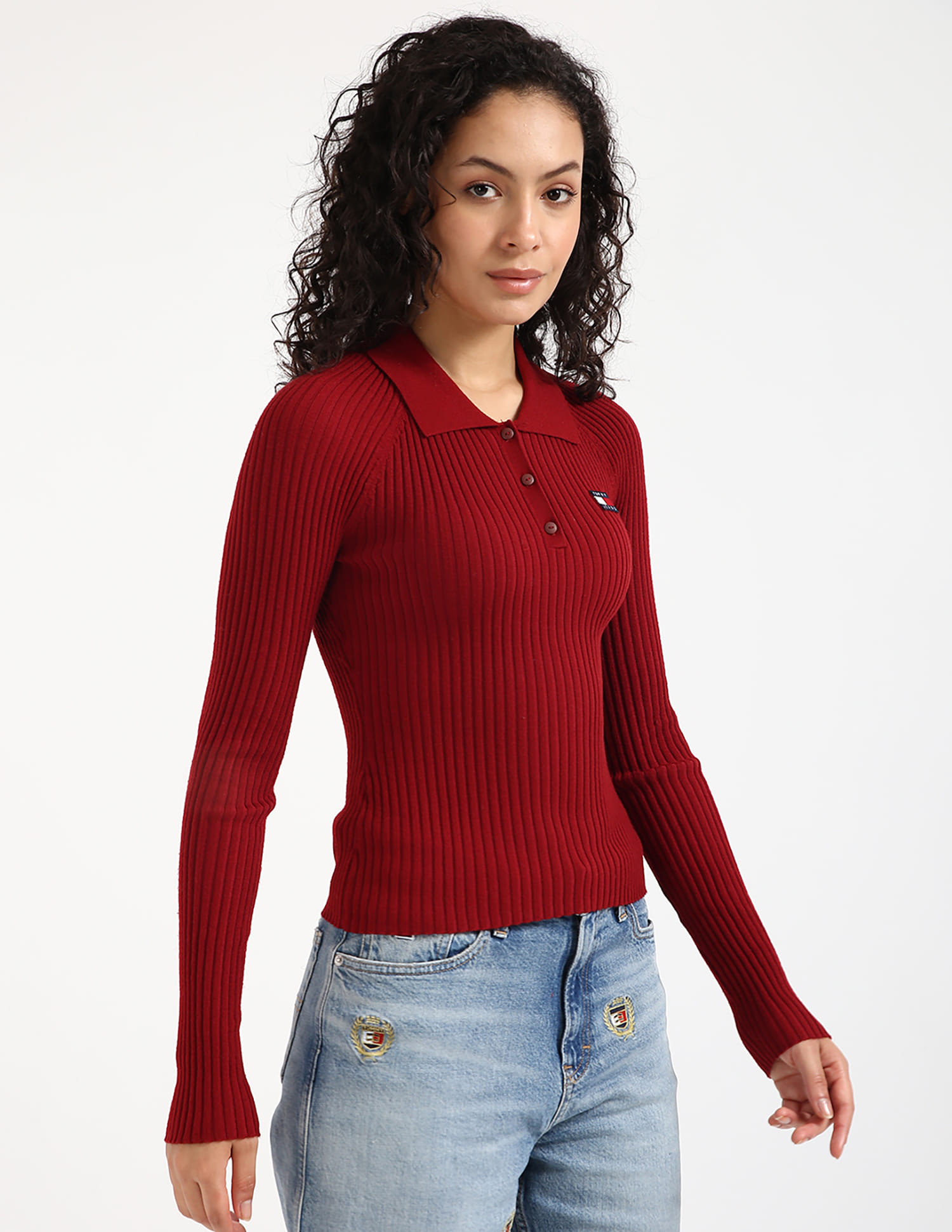 Buy Tommy Hilfiger Women Slim Fit Solid Sweater