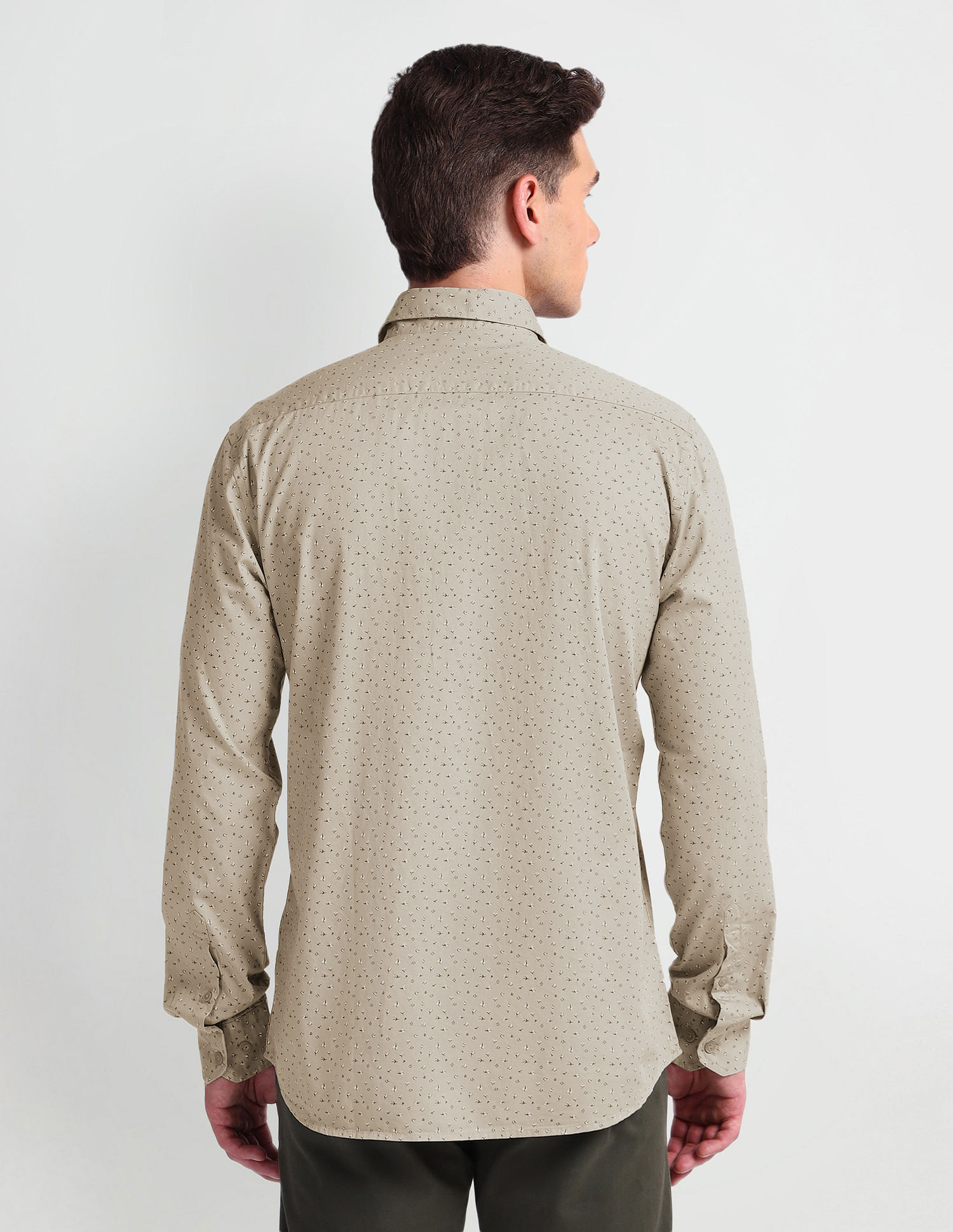 Arrow Sports Abstract Print Cotton Shirt