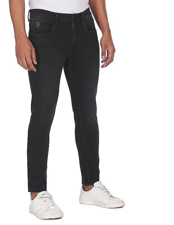 U.S. Polo Assn. Denim Co. Henry Tapered Cropped Fit Black Jeans