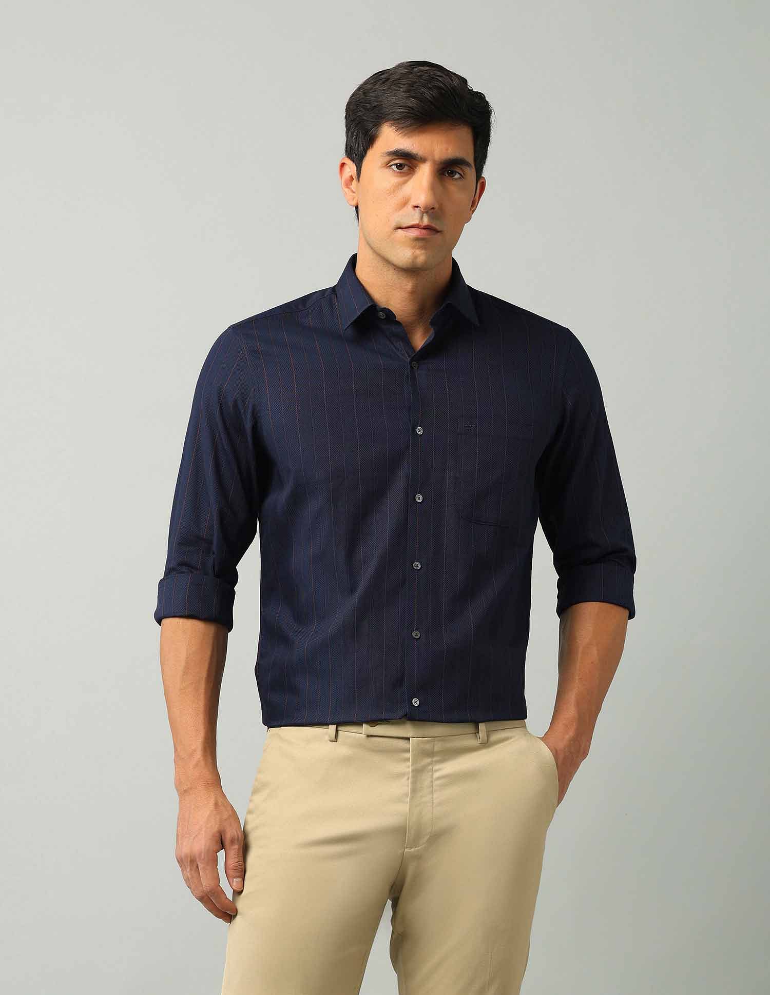Arrow Liberty Classic Fit Vertical Stripes Shirt