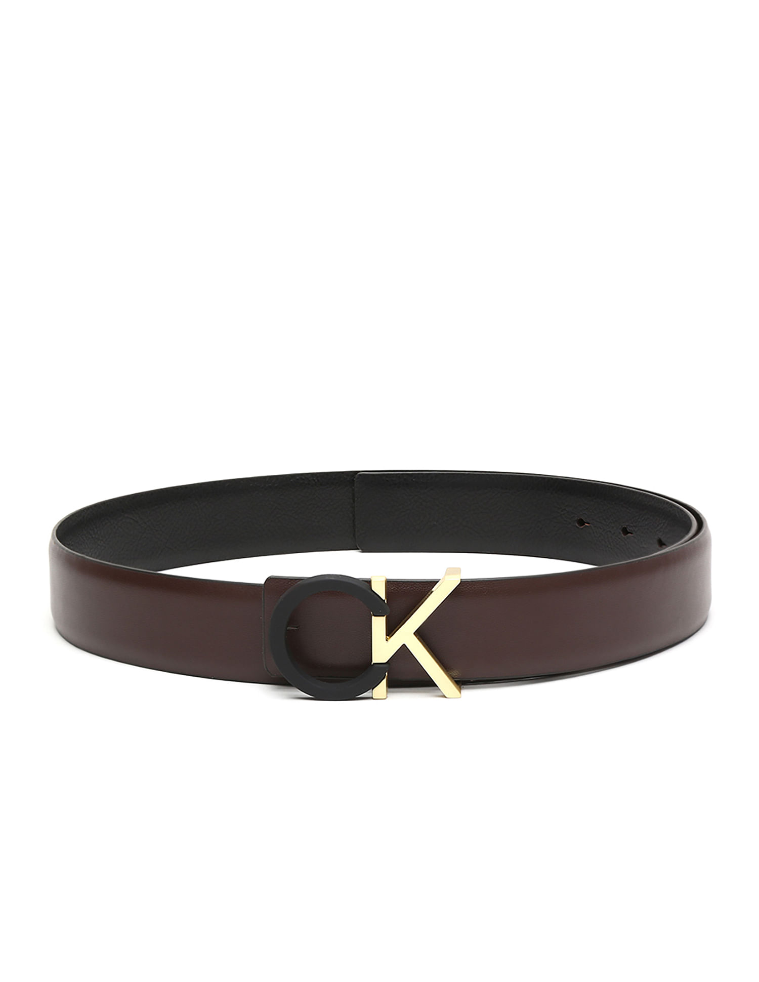 Calvin Klein Solid Leather Belt