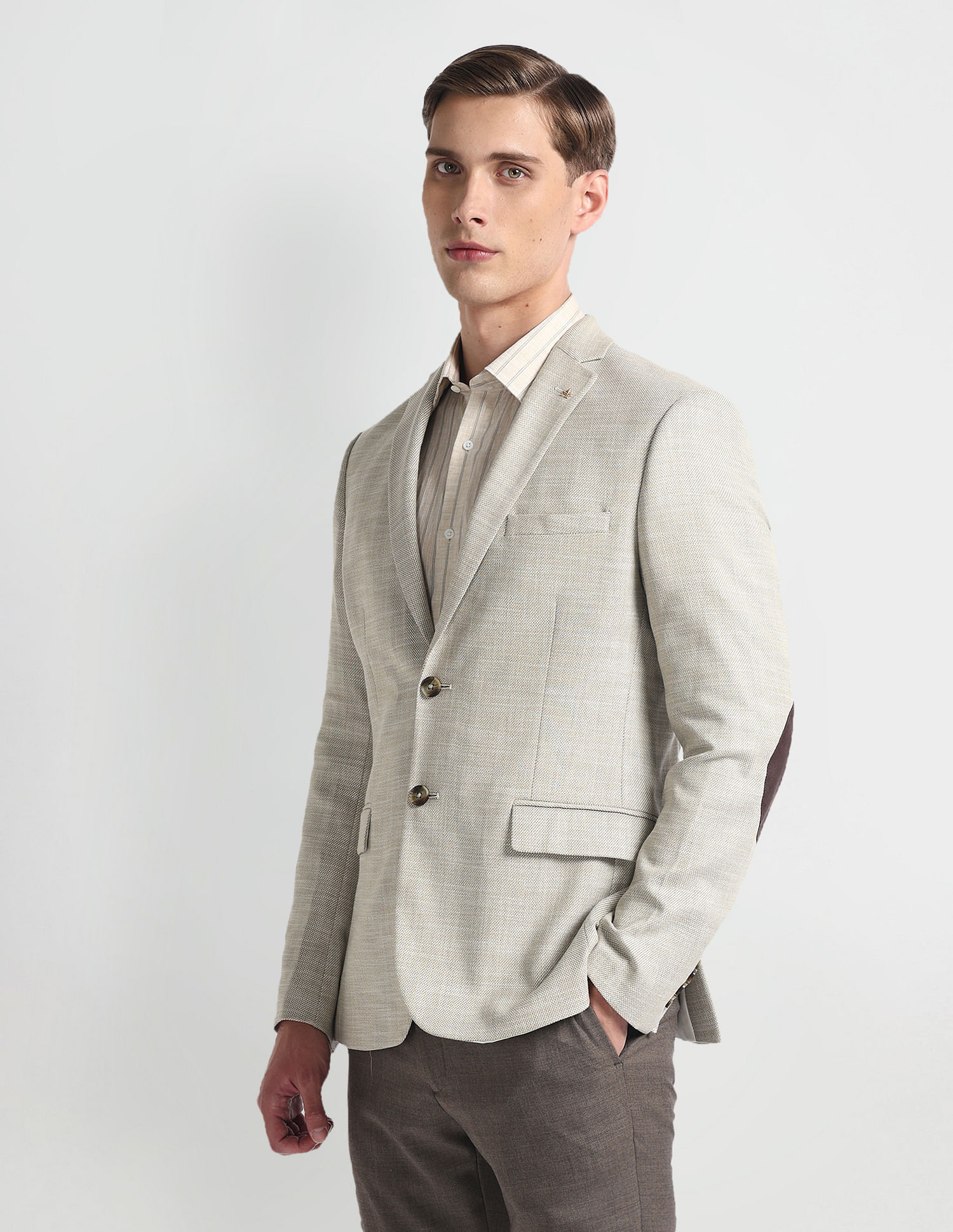 Arrow Slim Fit Dobby Weave Blazer