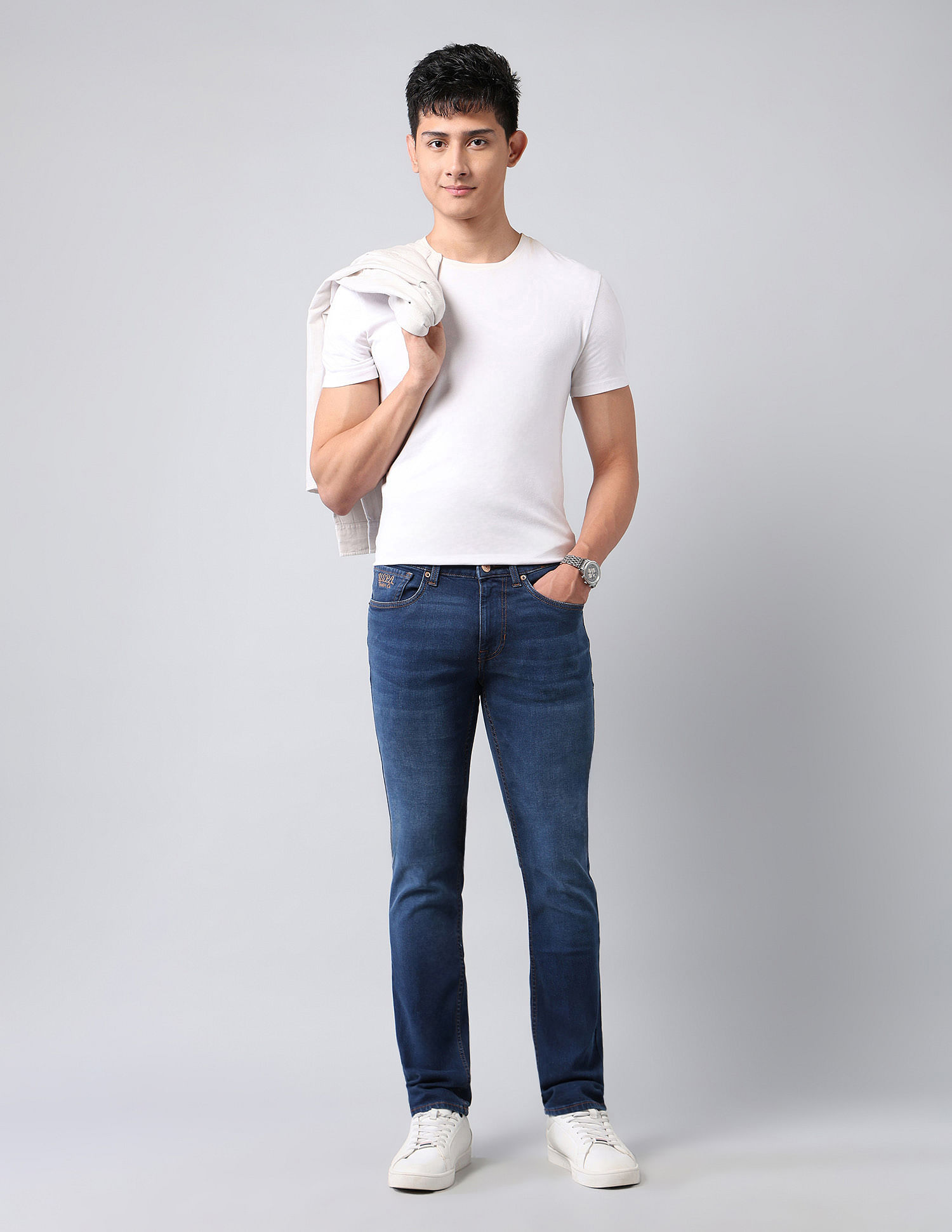 U.S. Polo Assn. Denim Co. Brandon Slim Tapered Fit Blue Jeans