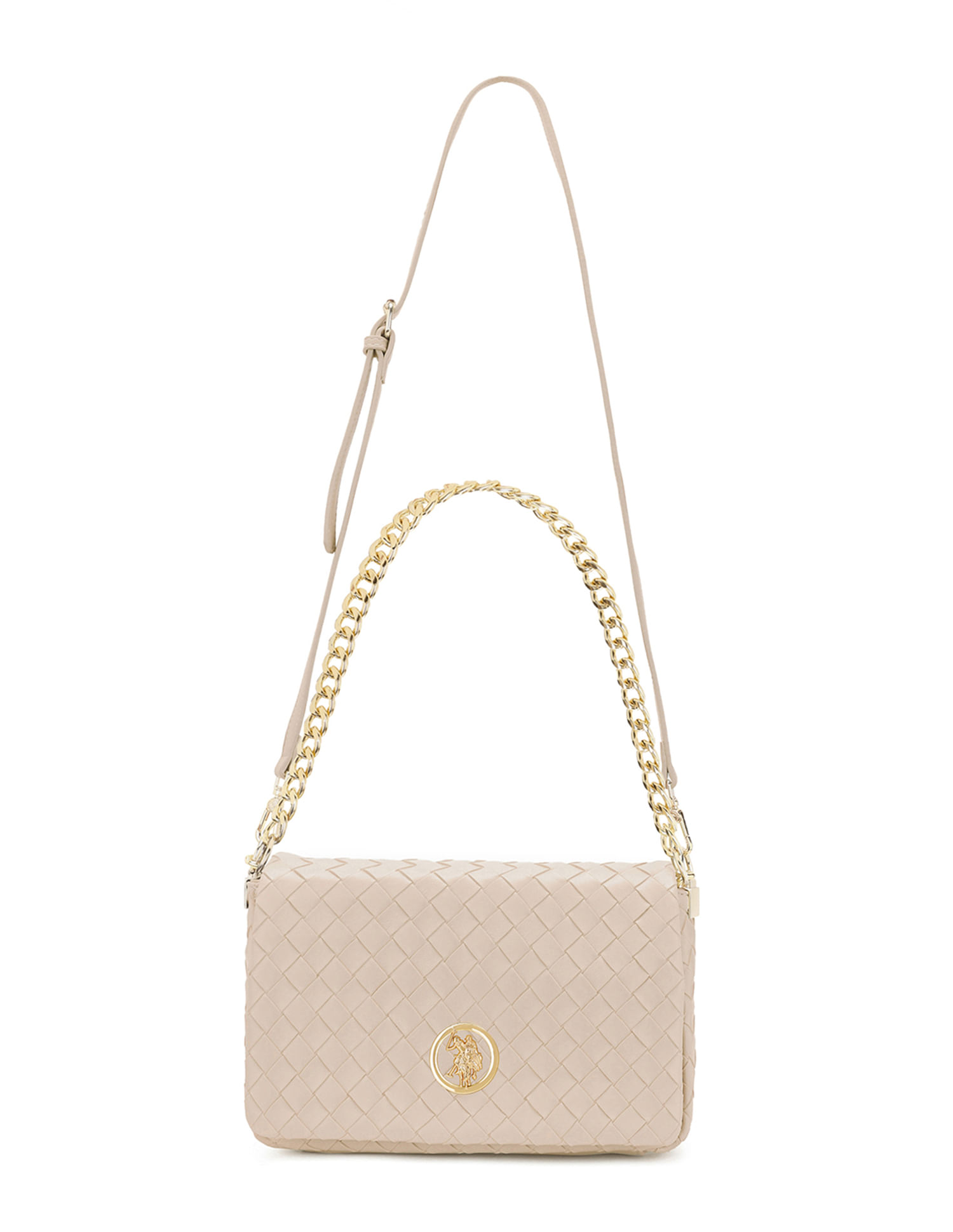 U.S. Polo Assn. Women Angie Patterned Weave Crossbody Bag