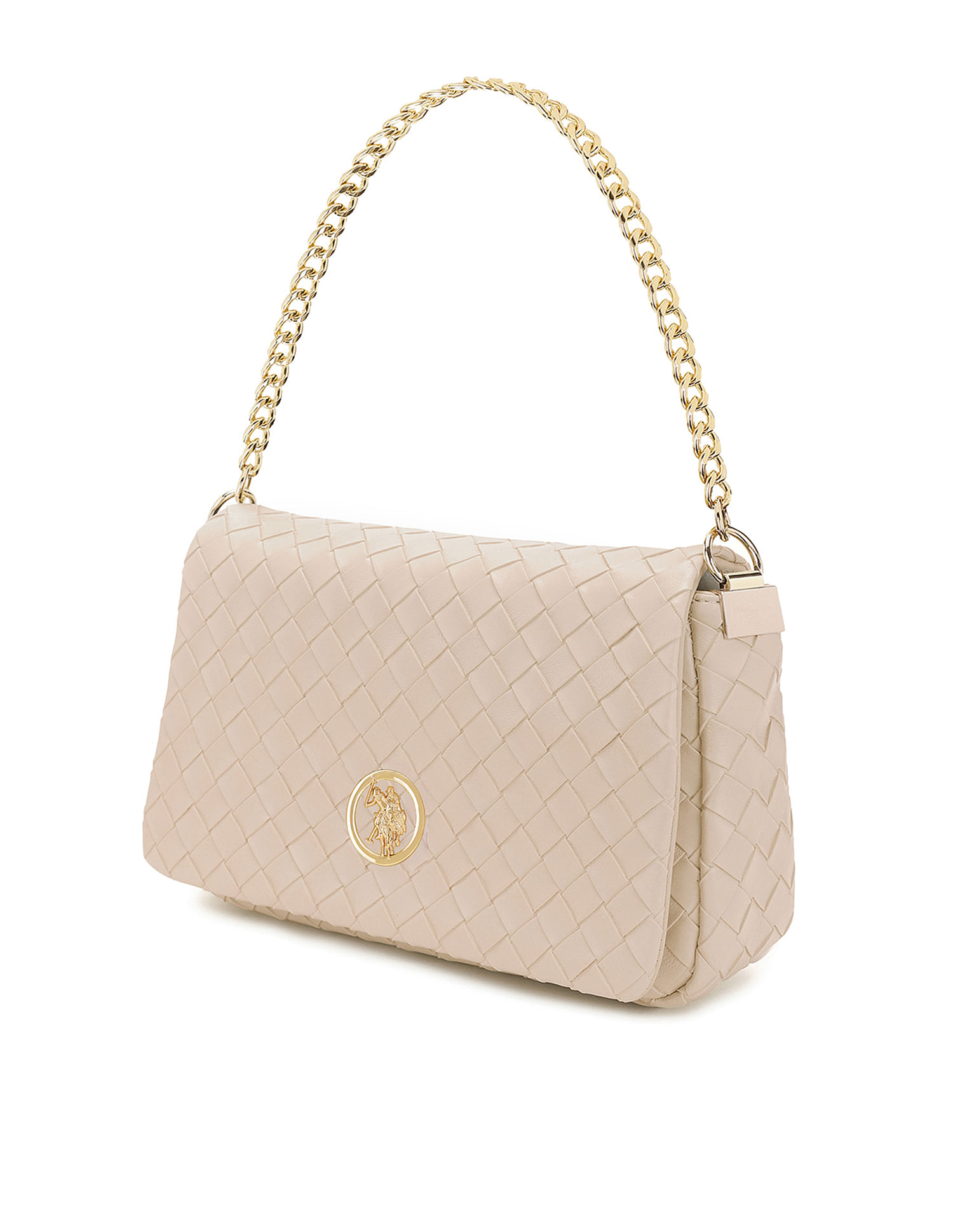 U.S. Polo Assn. Women Angie Patterned Weave Crossbody Bag