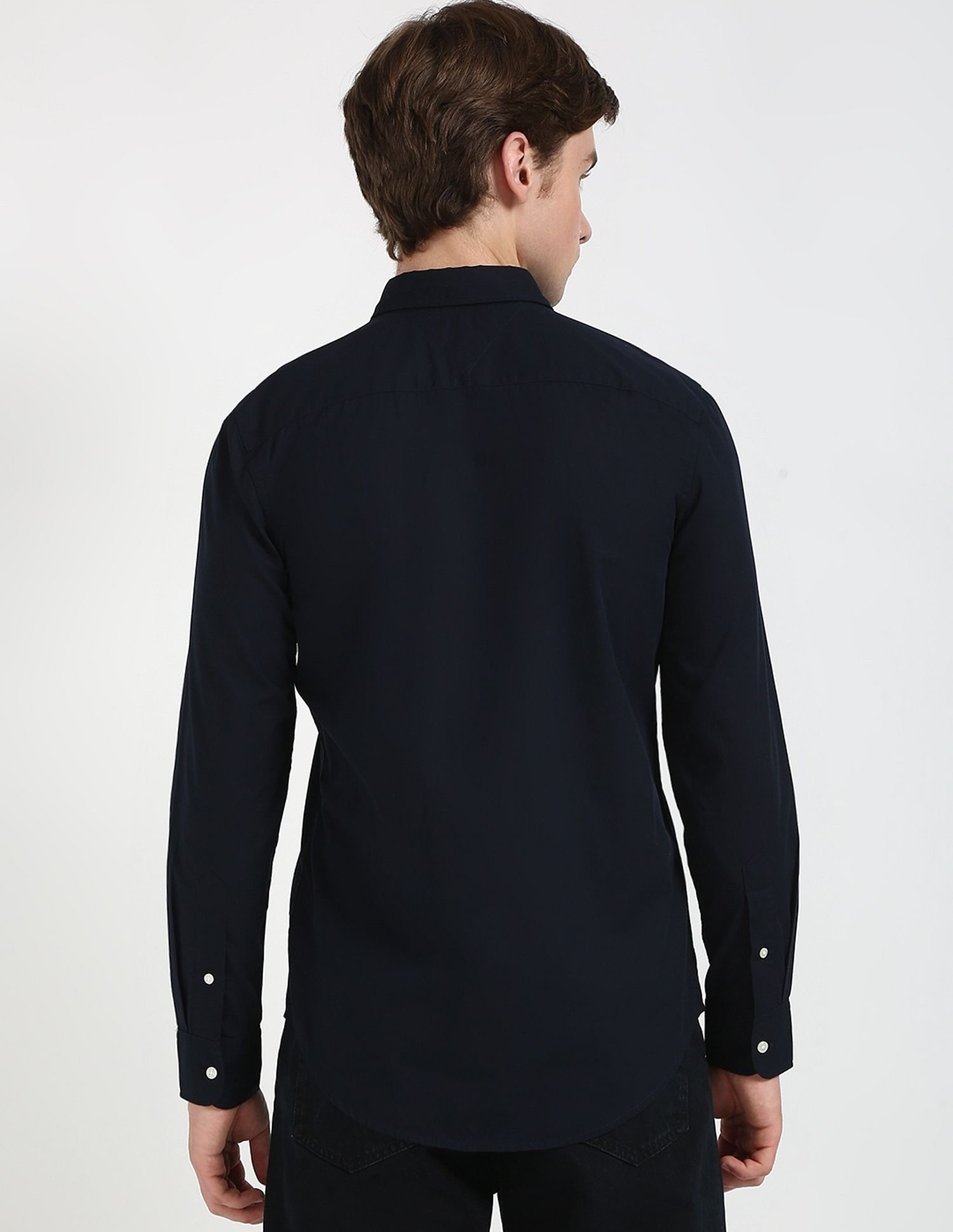Tommy Hilfiger Solid Slim-Fit Poplin Woven Shirt