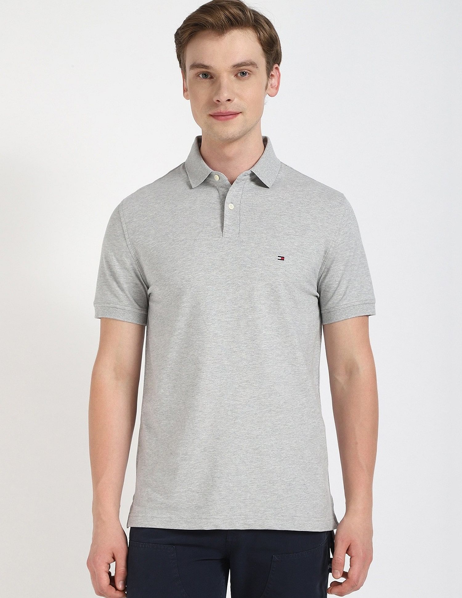 Tommy Hilfiger Solid Regular Fit Polo