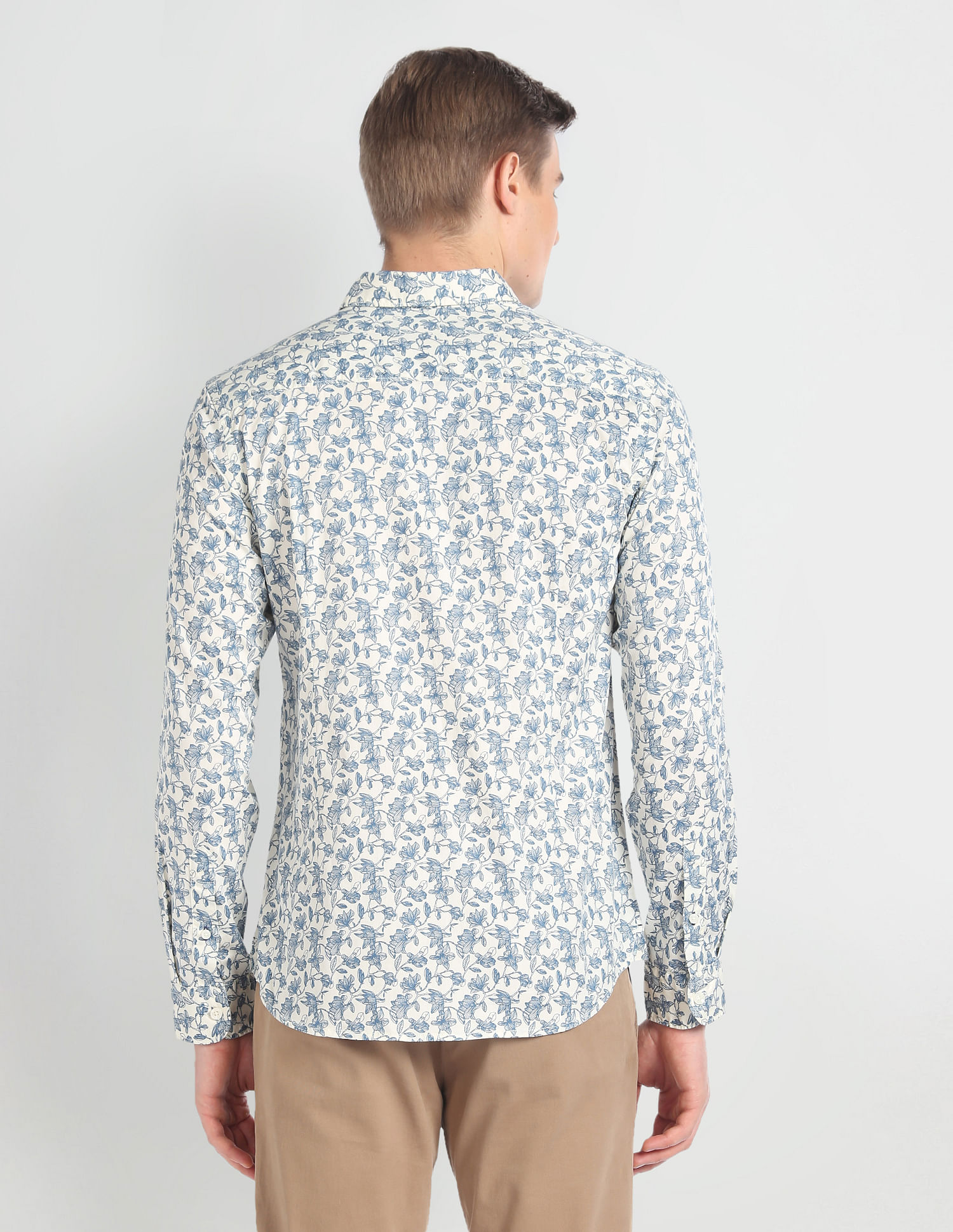 U.S. Polo Assn. Denim Co. Floral Print Slim Shirt