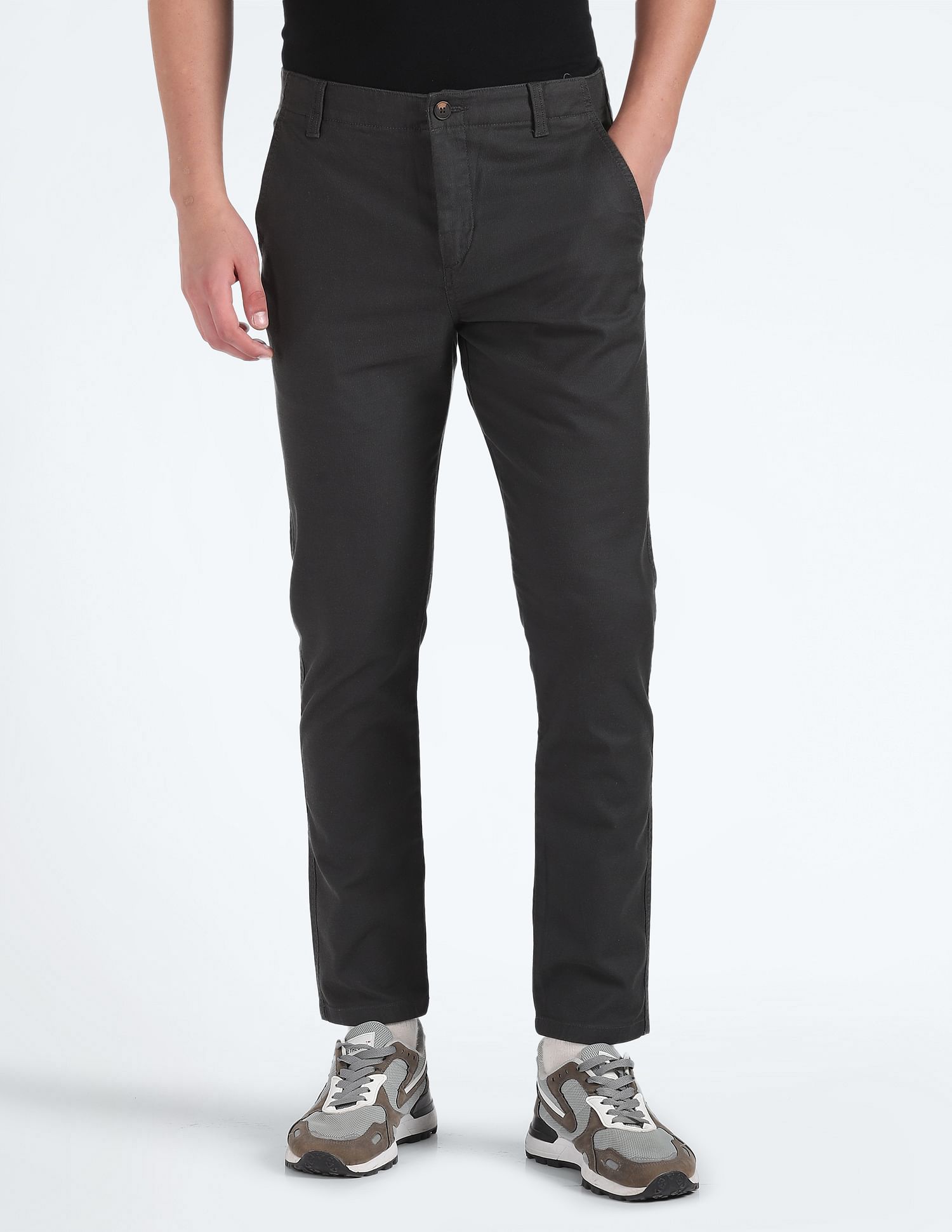 Flying Machine Dobby Solid Trousers
