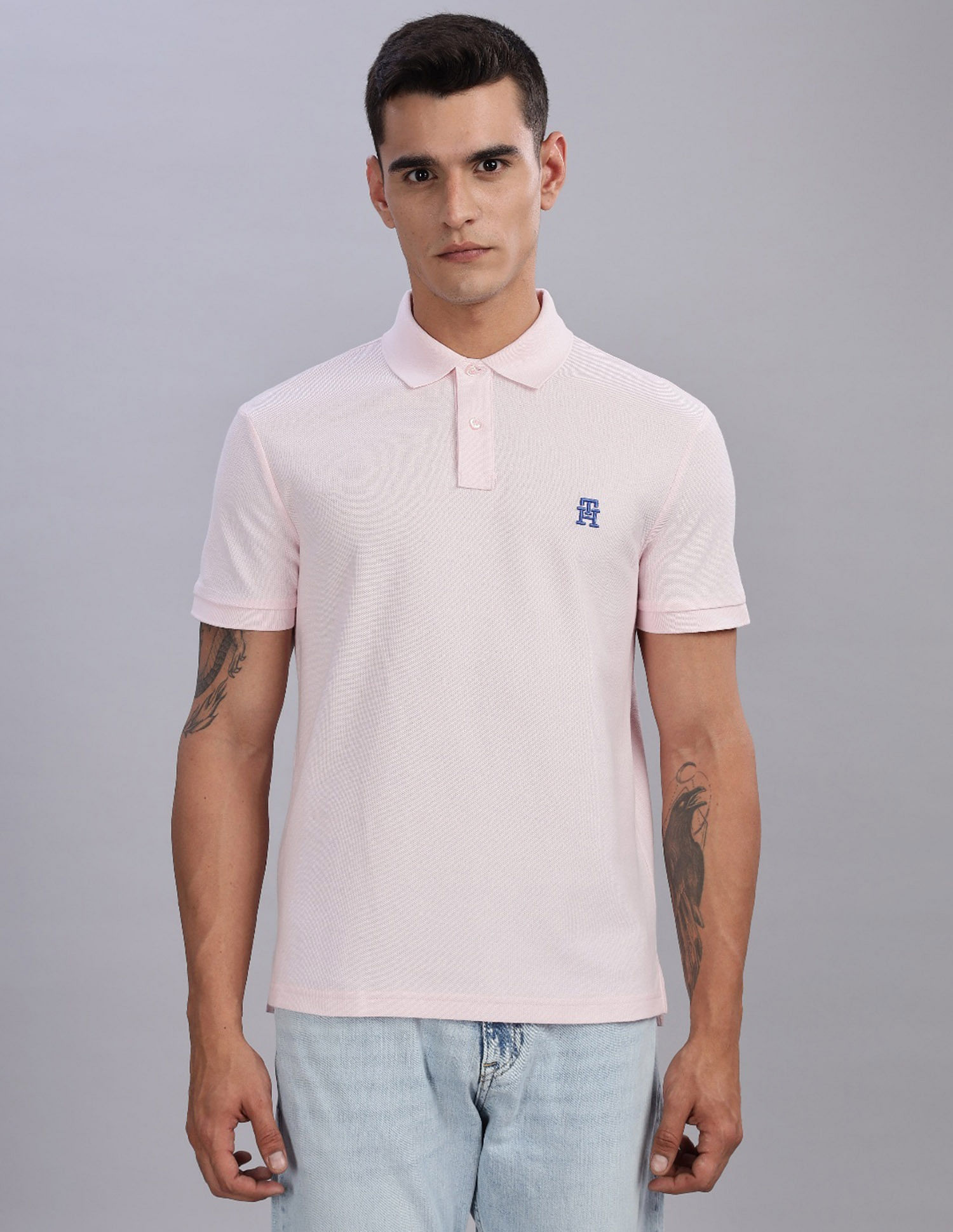 Tommy Hilfiger Solid Regular-Fit Cotton T-Shirt