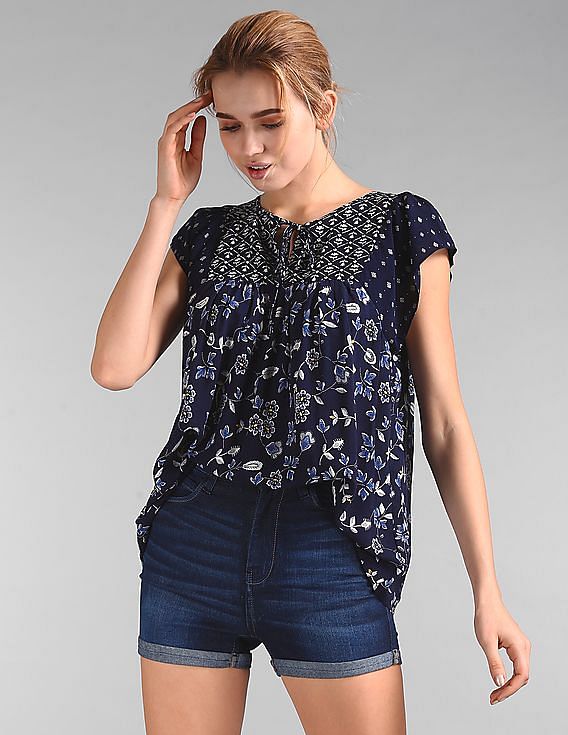 ★TESTMECHANISM★ Heart & Clover Mix Casual Short Sleeve cn55689105.jpg