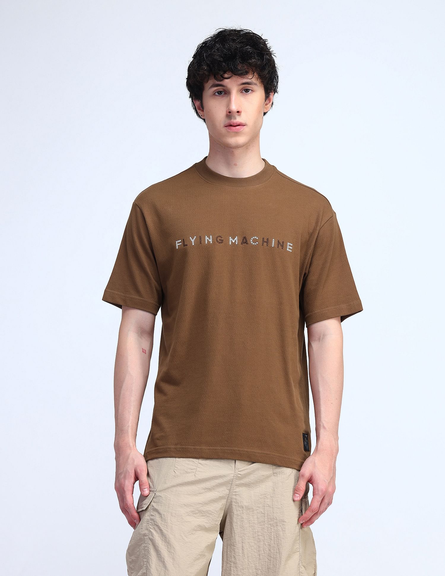 Flying Machine Cotton Relaxed Fit T-Shirt