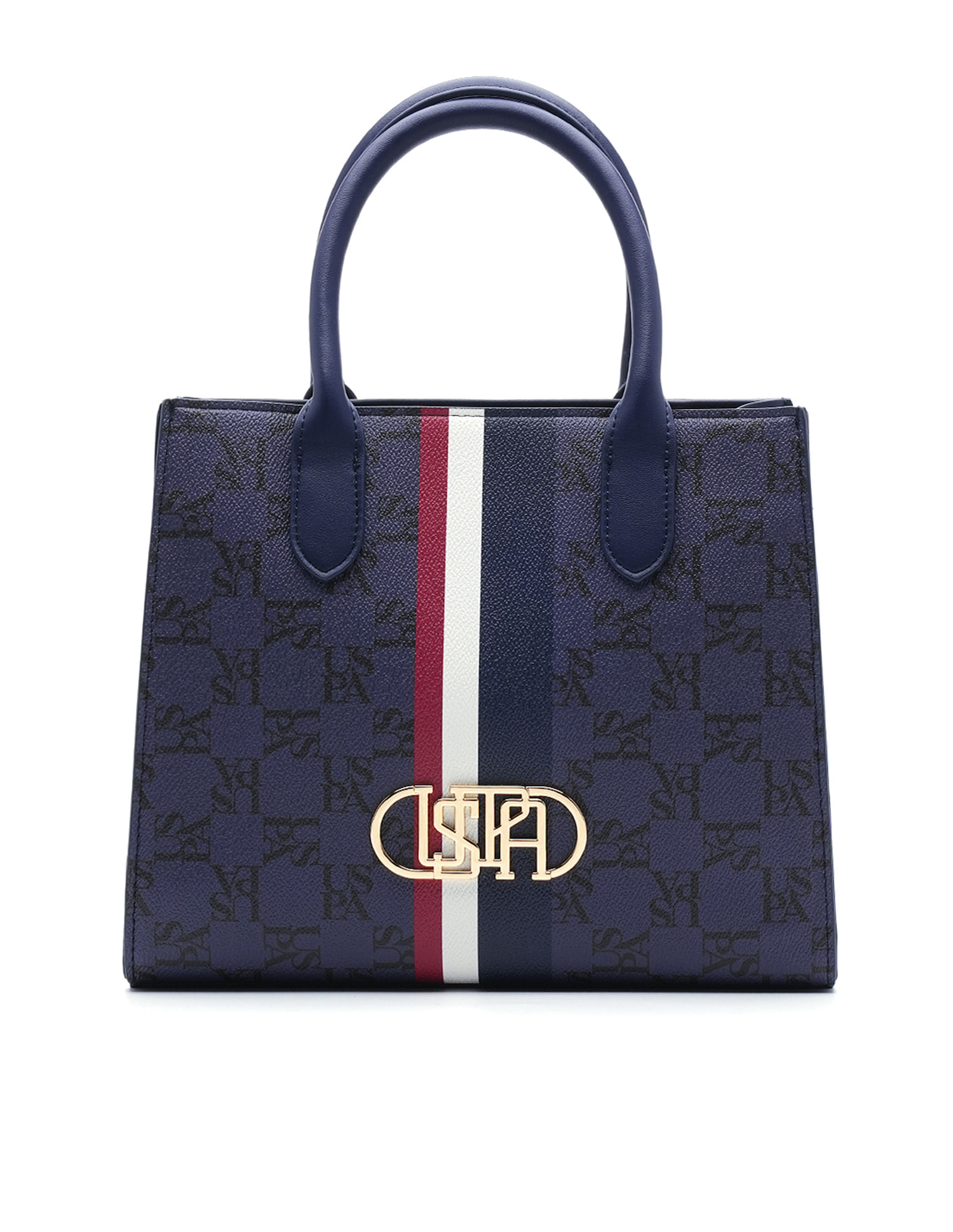 U.S. Polo Assn. Women Carol Monogram Satchel Bag