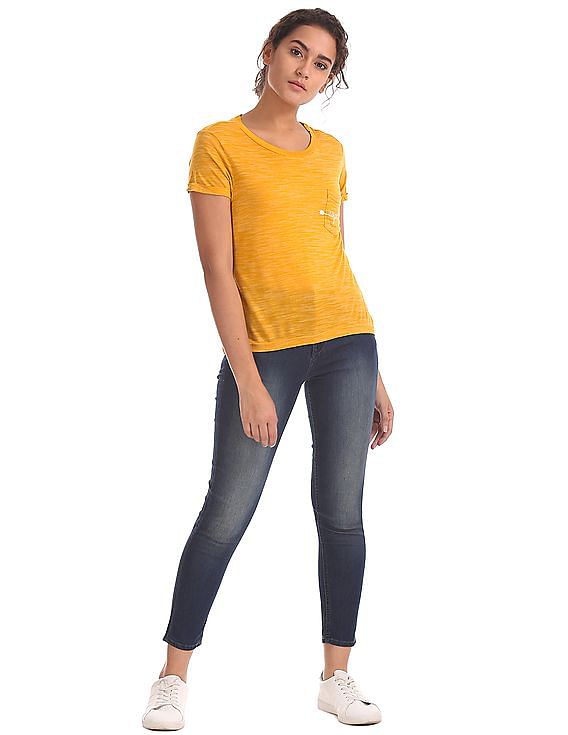 Flying Machine Women Skinny Fit Stone Wash Jeans