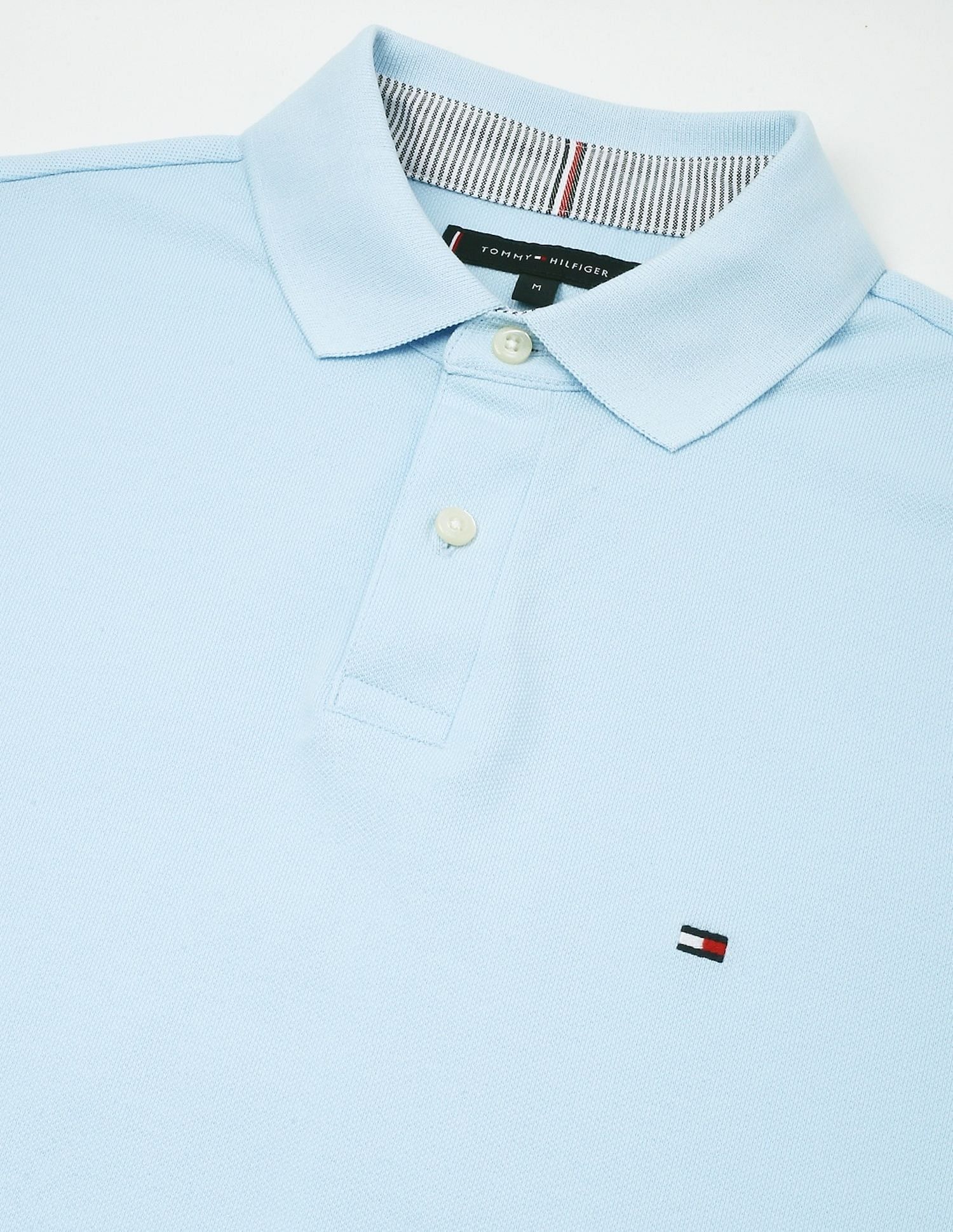 Tommy Hilfiger Solid Regular-Fit Cotton Polo Shirt