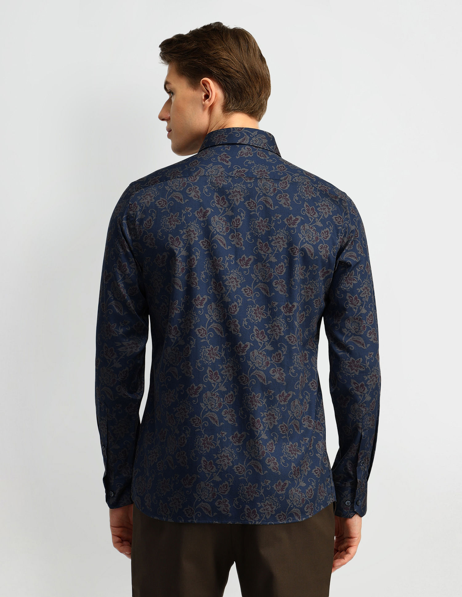 Arrow Manhattan Slim Fit Floral Pattern Shirt