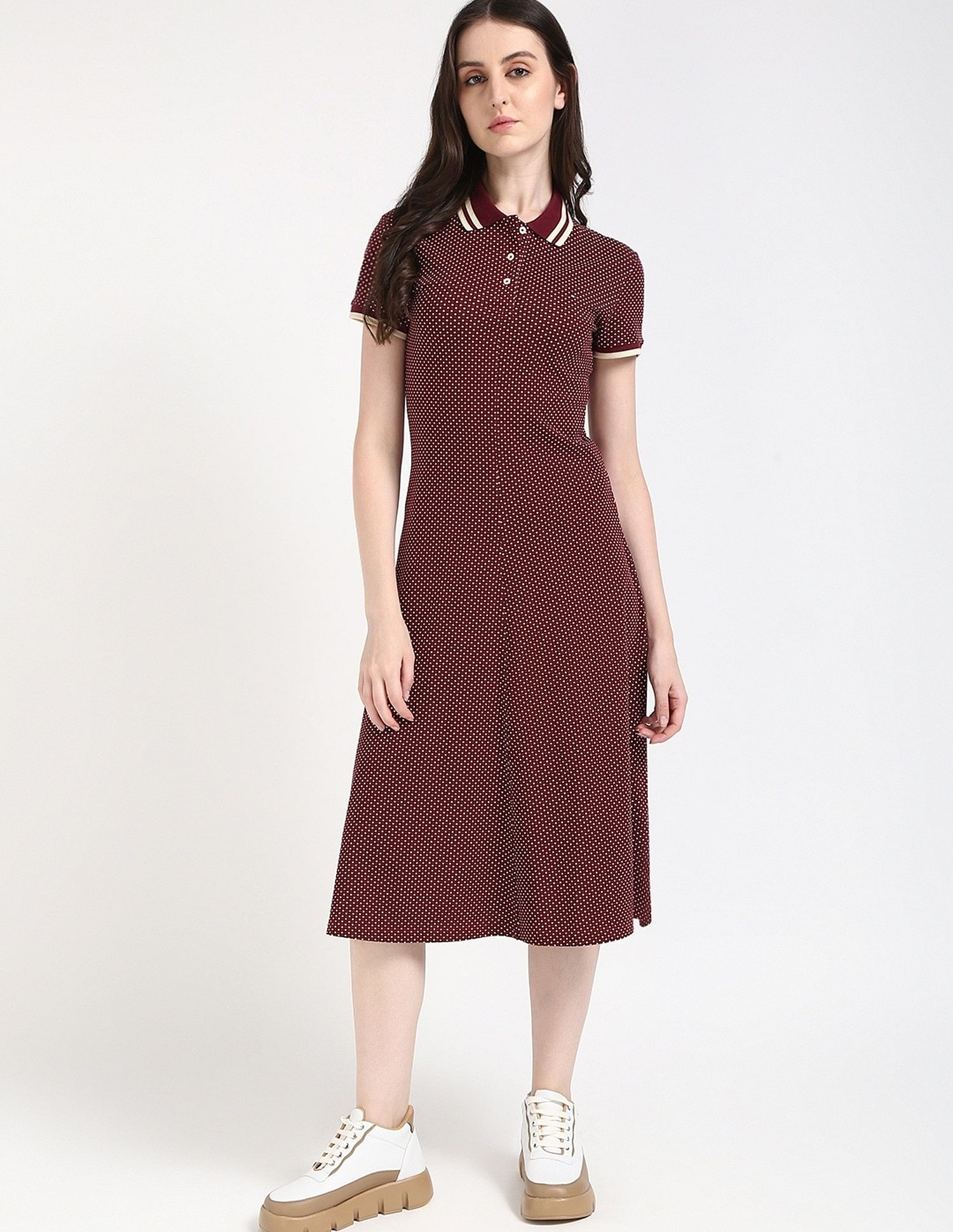 Tommy Hilfiger Cotton Polo Collar T-Shirt Dress