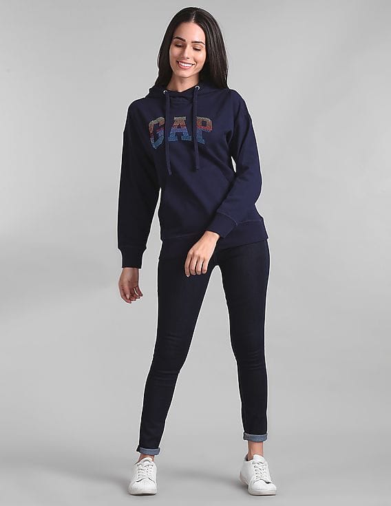 8YARDS Women's Tagline Hoodie 2G ダークネイビー 【公式通販】