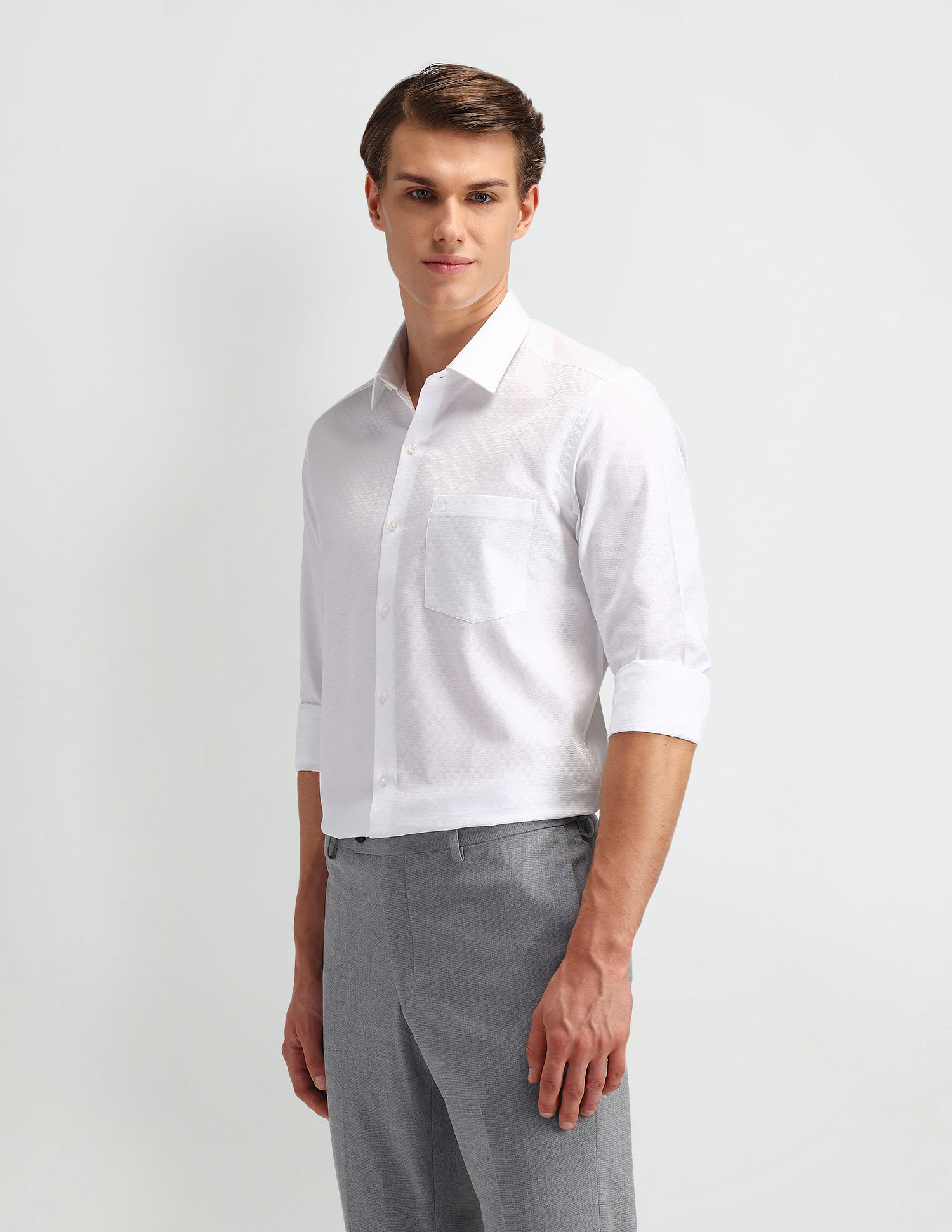 Arrow Textured Liberty Classic Fit Shirt