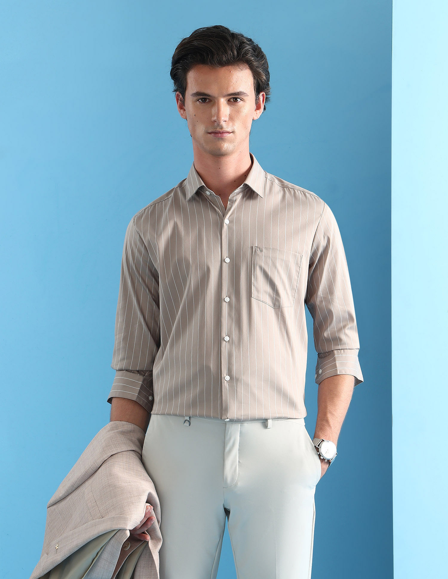 Arrow Manhattan Slim Fit Velocity Twill Shirt