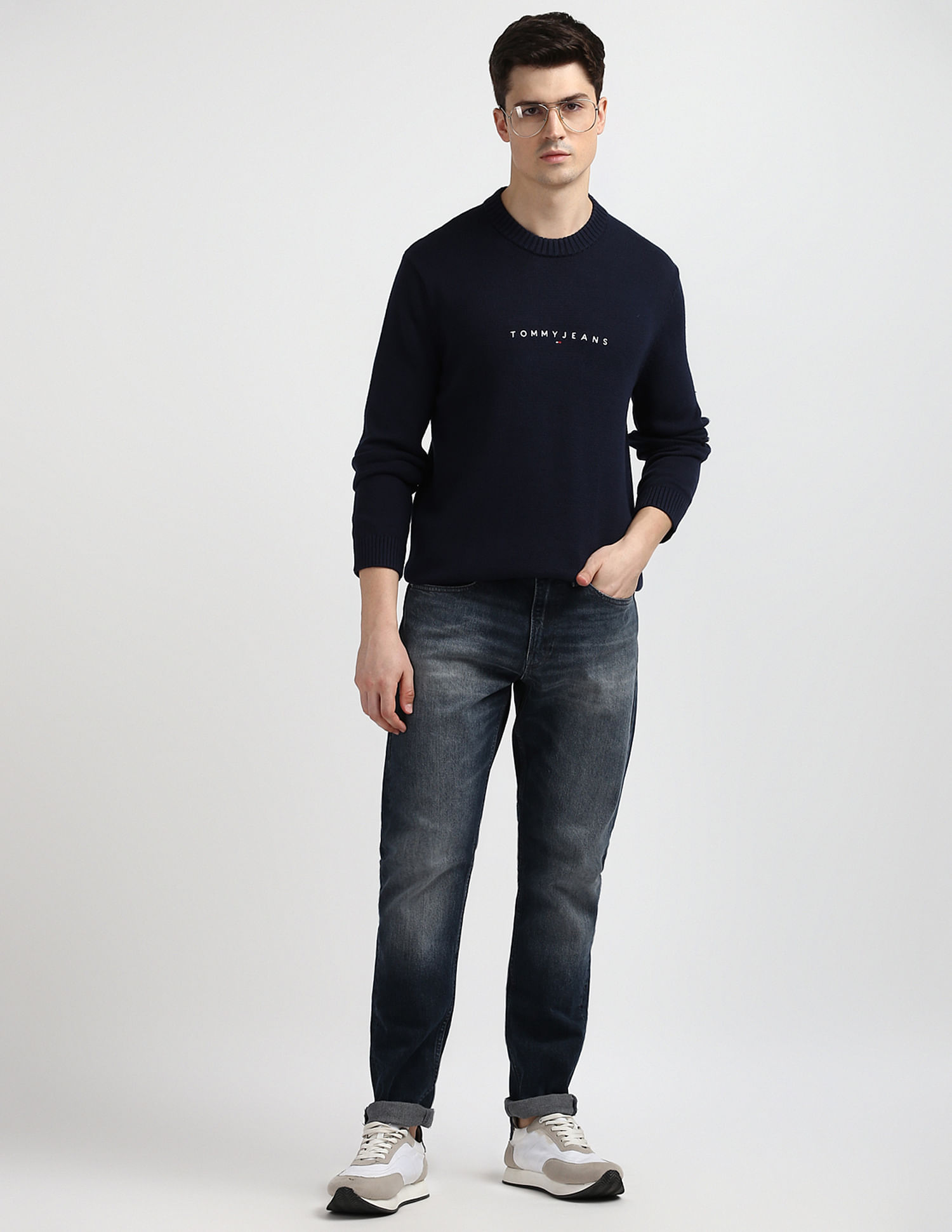 Tommy Hilfiger Slim Linear Logo Sweater