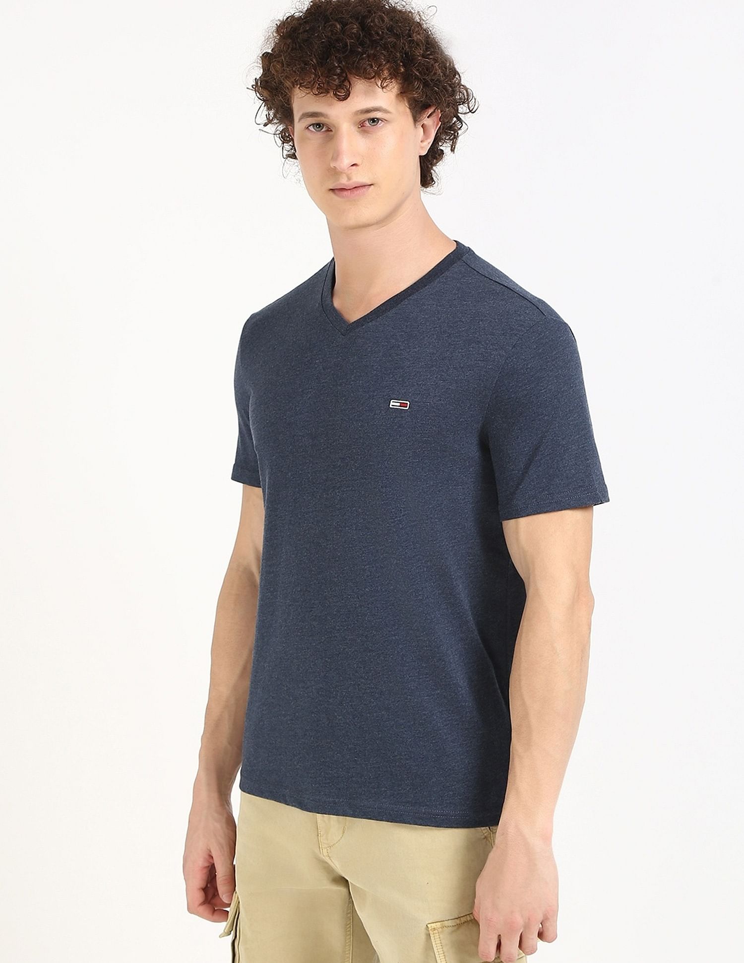 Tommy Hilfiger Solid Slim-Fit Cotton T-Shirt