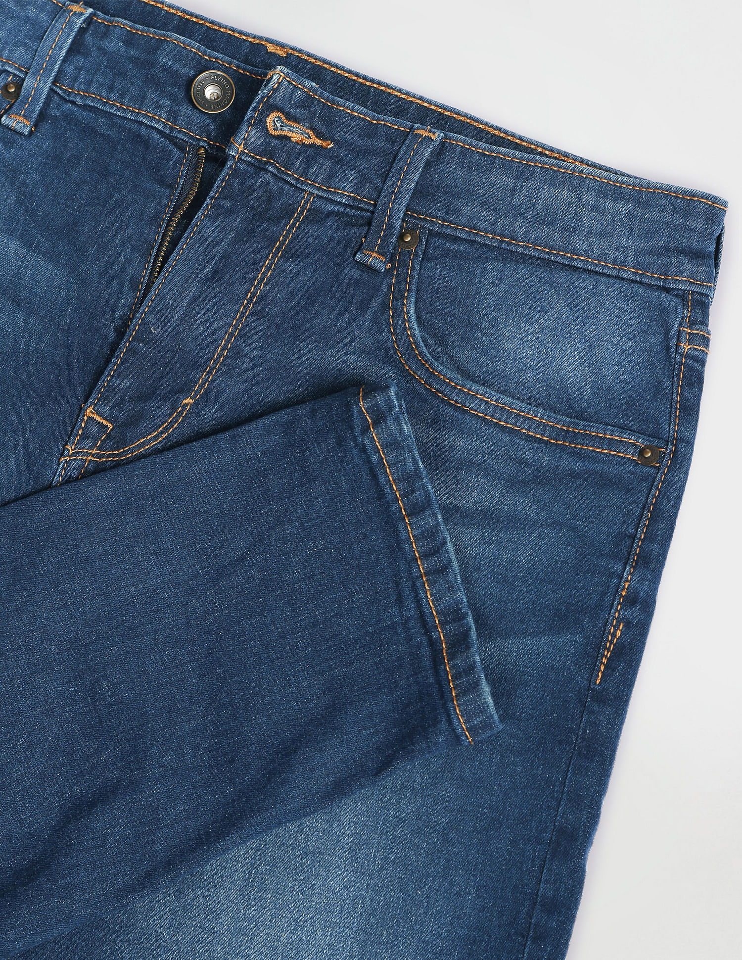 Flying Machine Stone Wash Slim Tapered Fit Jeans