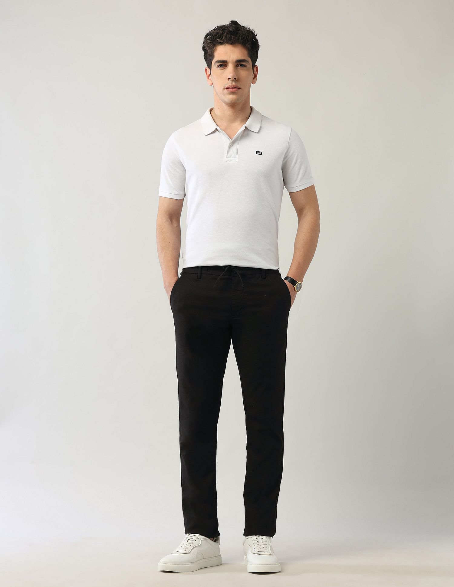 Arrow Sport Textured Night Is Young Trousers