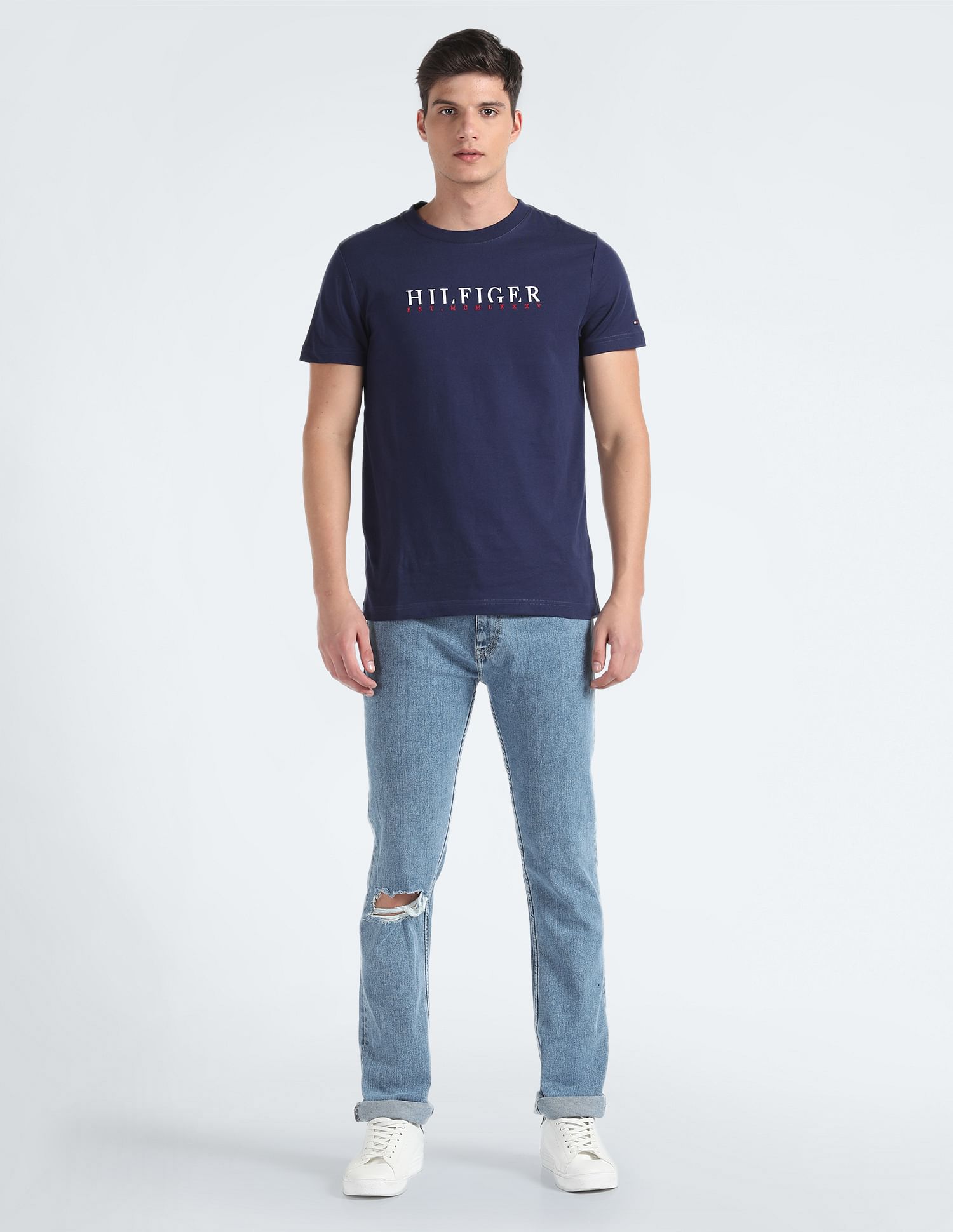 Tommy Hilfiger Ryan Straight Fit Stone Wash Jeans