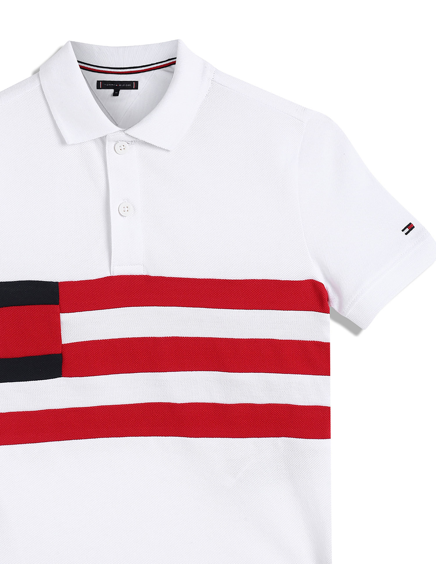 Tommy Hilfiger Kids Striped Regular Fit Polo T-Shirt