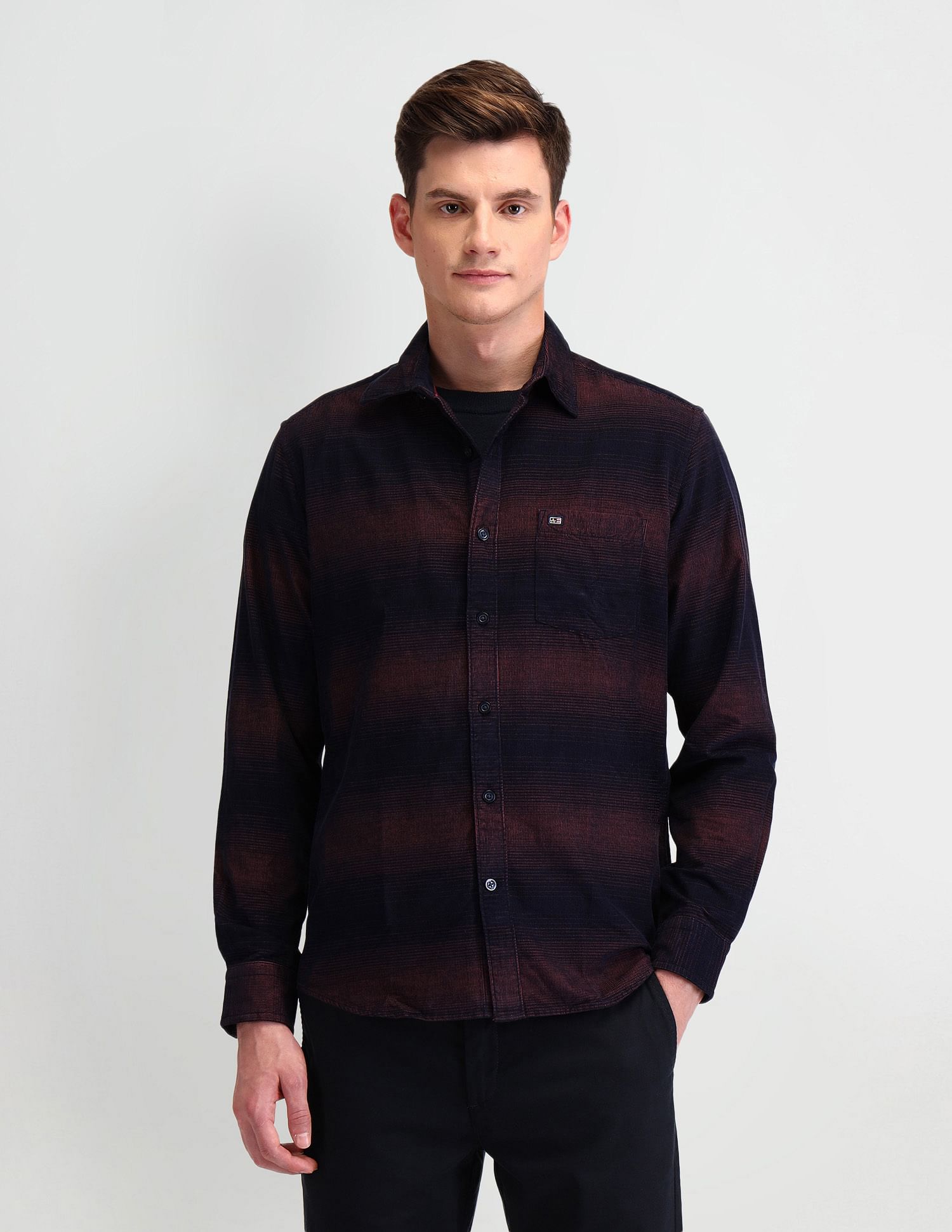 Arrow Sport Slim Fit Lightweight Corduroy Shirt