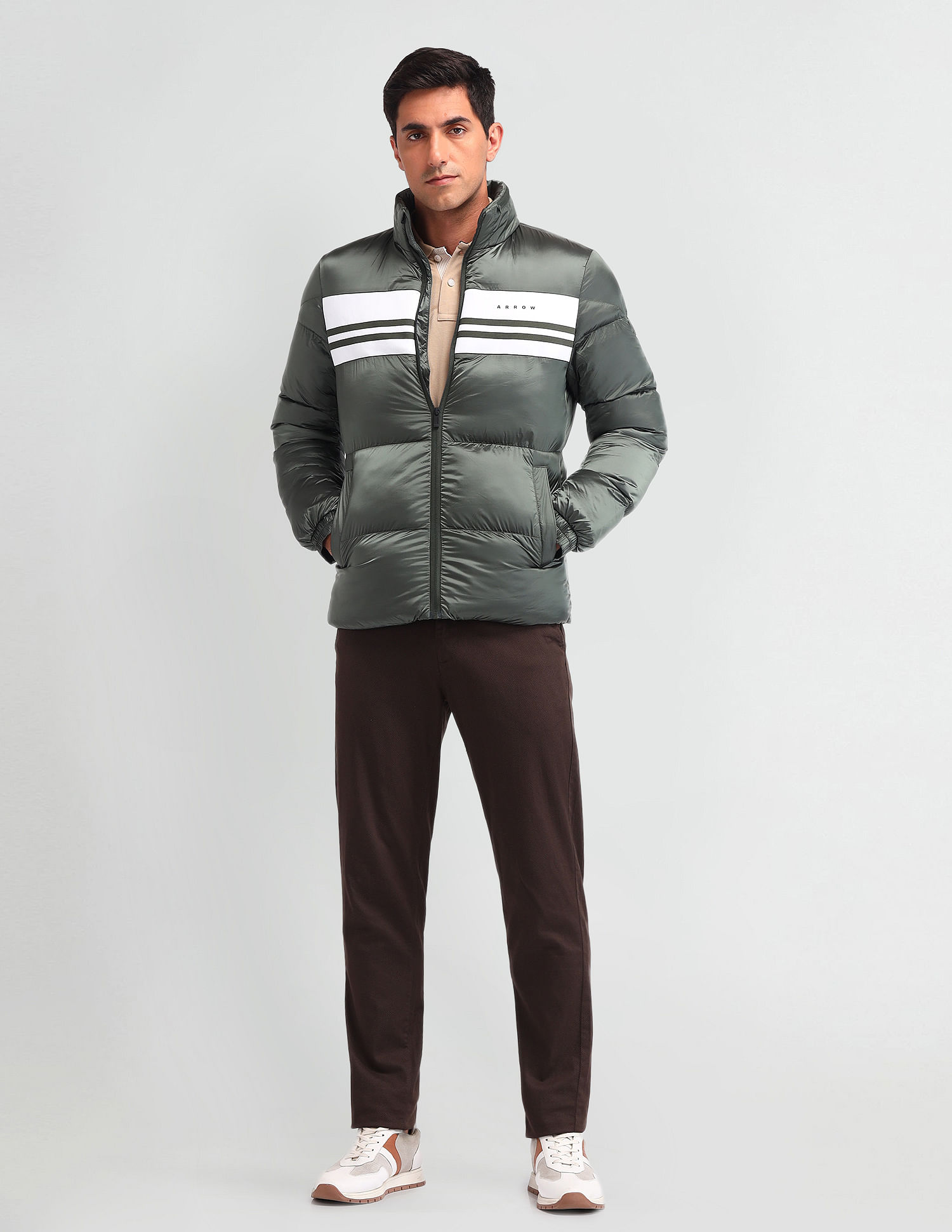 Arrow Sport Shiny Quilted Mid Weight Jacket