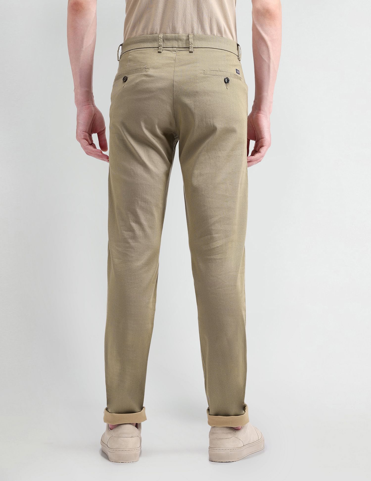 Arrow Sport Slim Fit Satin Trousers