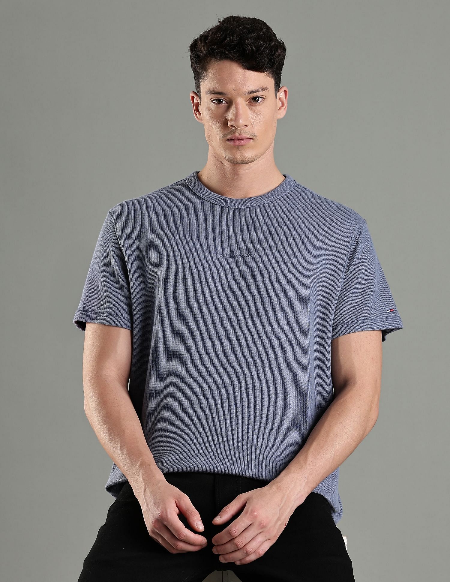 Tommy Hilfiger Embroidered Logo Slim Fit Cotton T-Shirt