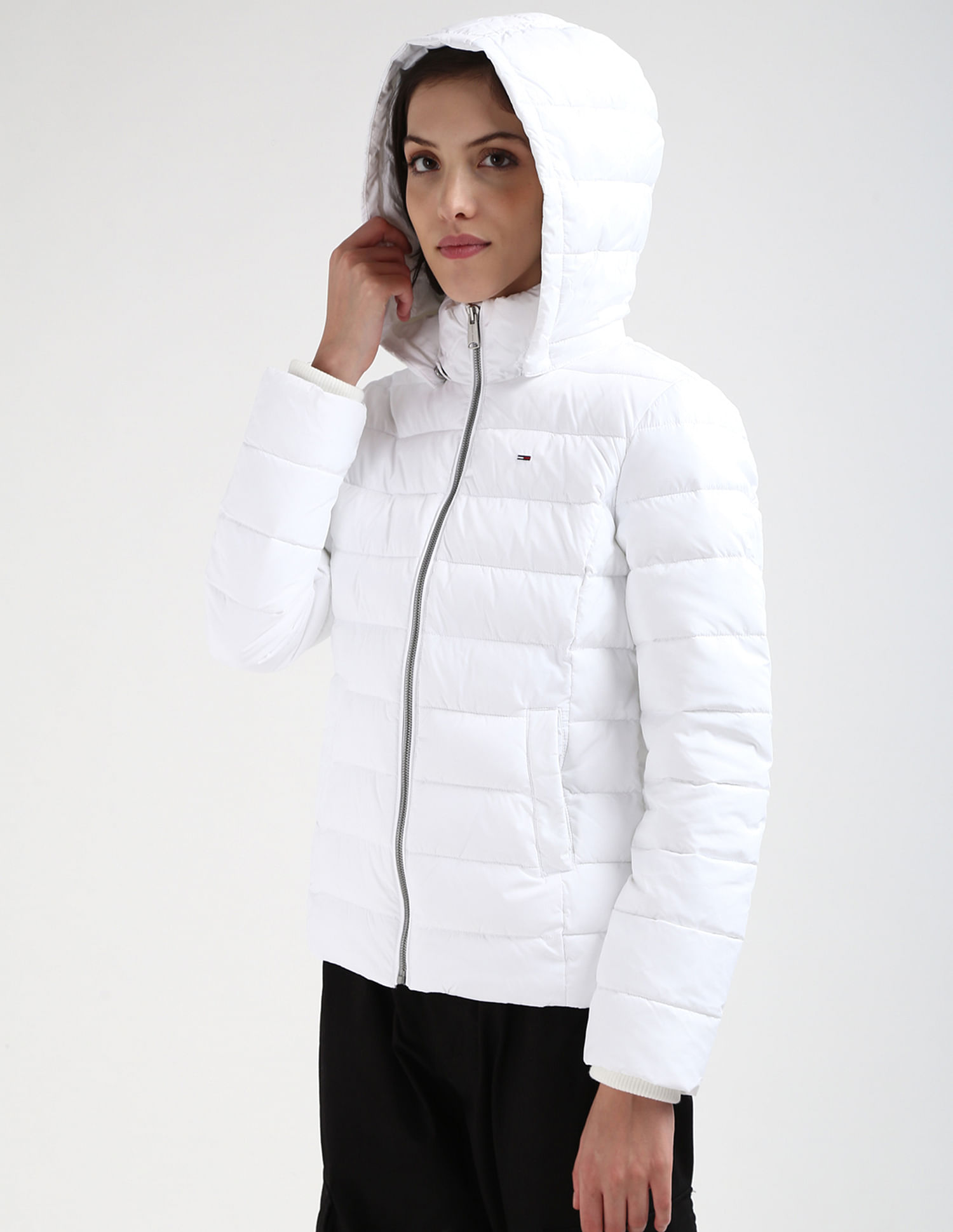 Tommy Hilfiger Long Sleeve Hood Quilted Jacket