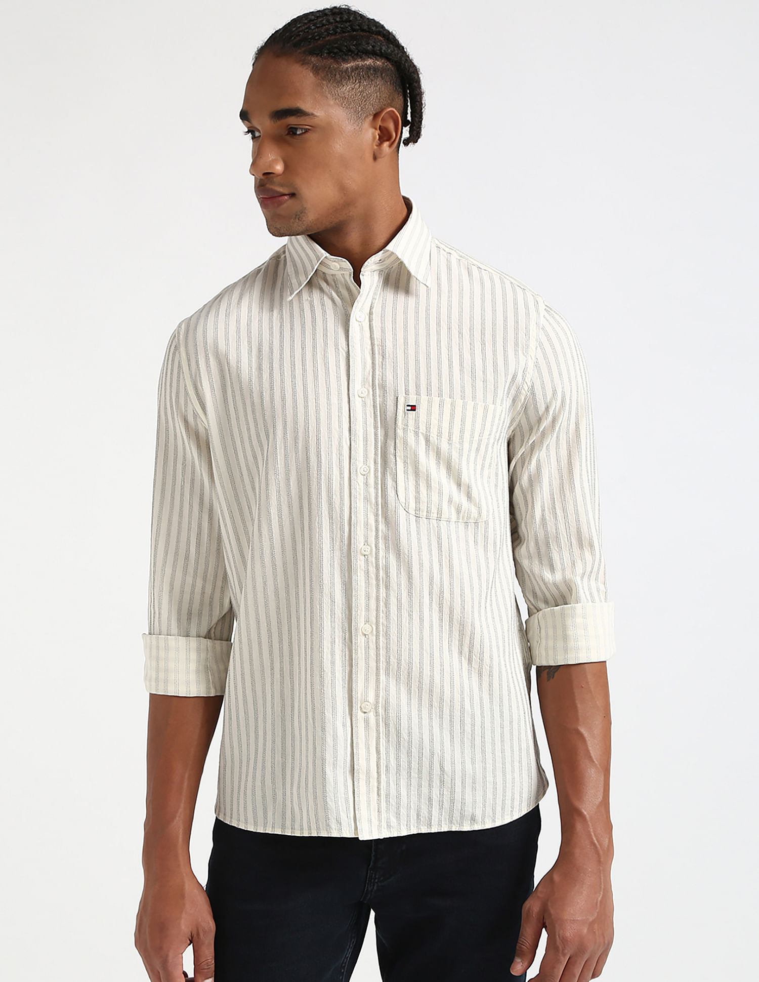 Tommy Hilfiger Vertical Striped Dobby Shirt